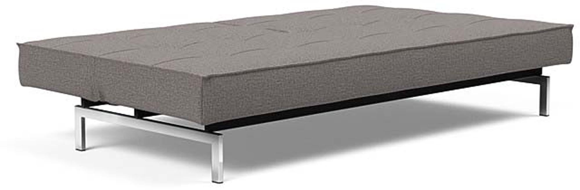 Erleben Sie das elegante Splitback Sofabett 115 Chrom von Innovation Living – ideal für moderne Räume und entspannende Nächte.