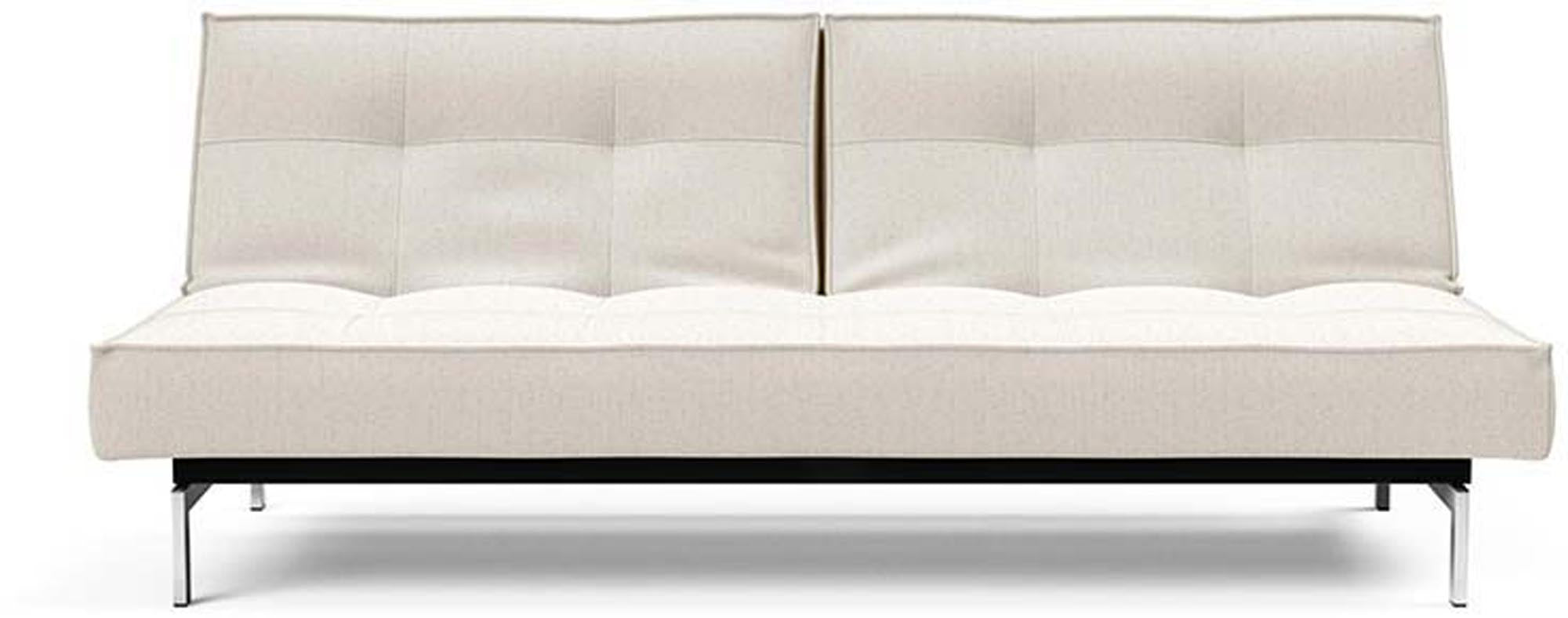 Entdecken Sie das stilvolle Splitback Sofabett 115 Chrom von Innovation Living – perfekt für zeitgemäße Wohnkonzepte und gemütliche Schlafmomente.