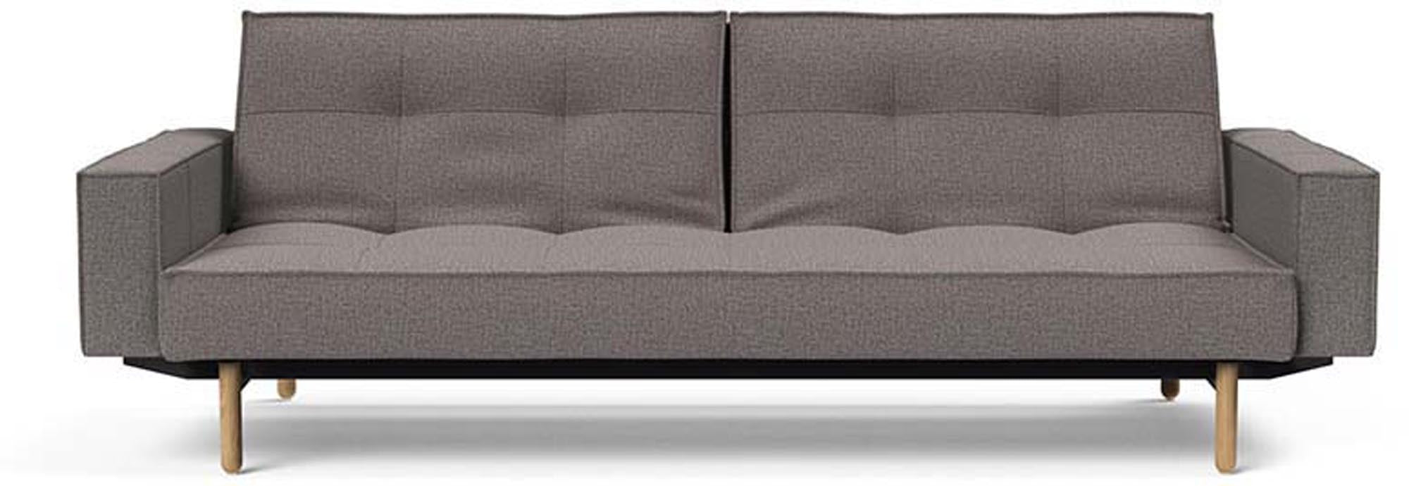 Das Splitback Sofabett 115 Stem mit Armlehnen von Innovation Living bietet stilvolles Design, Funktionalität und hohen Schlafkomfort.
