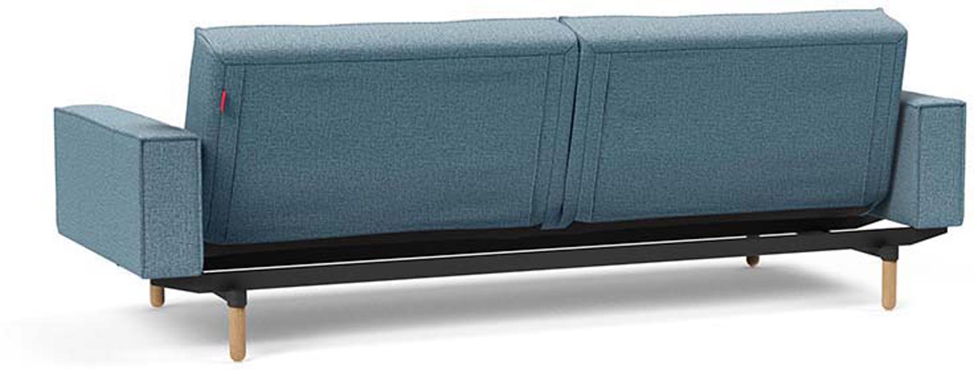 Stilvolles Splitback Sofabett 210 Stem mit anpassbaren Armlehnen.