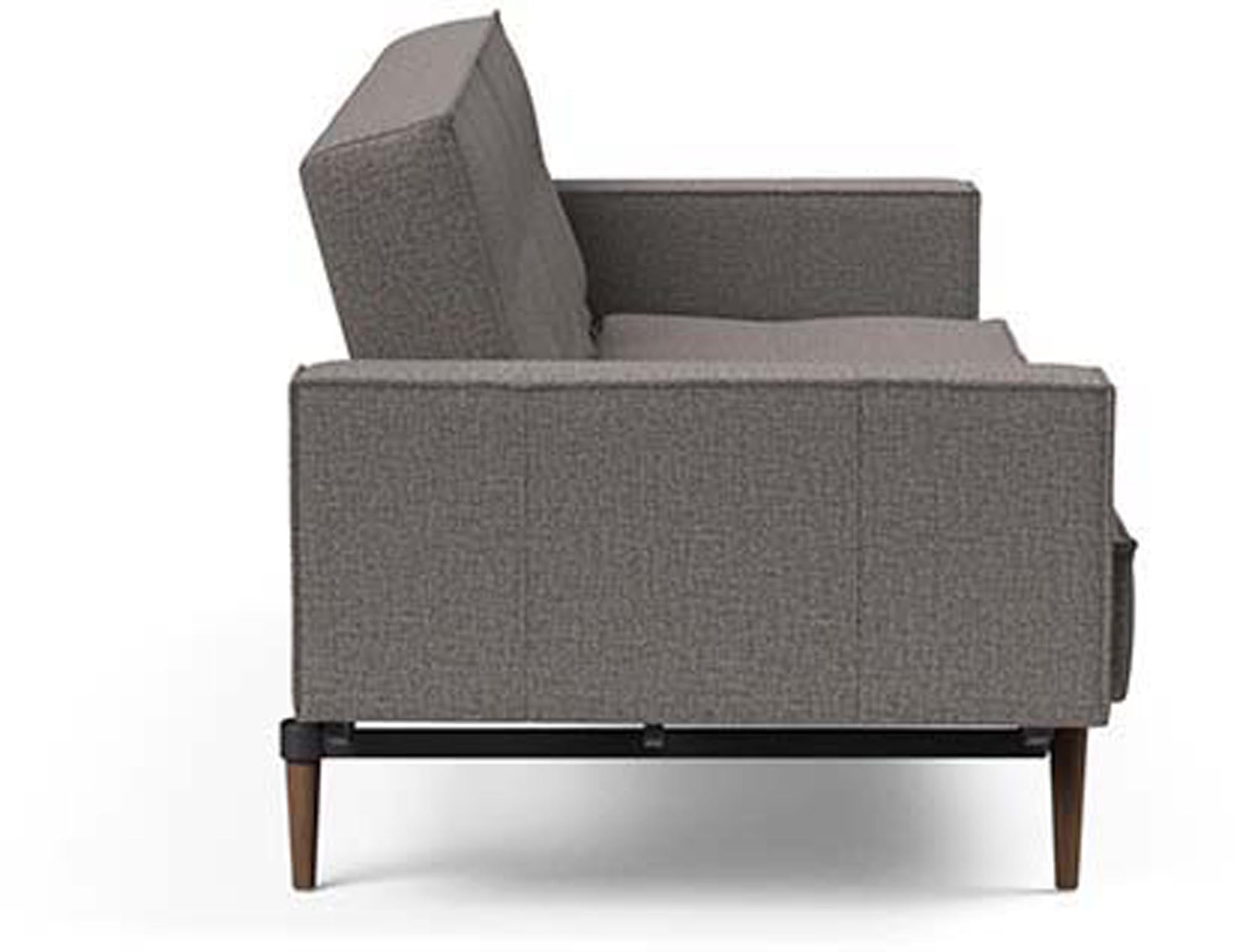 Elegantes Splitback Sofabett 115 Styletto von Innovation Living mit bequemen Armlehnen – perfekt für moderne Wohnkonzepte und erholsame Nächte.
