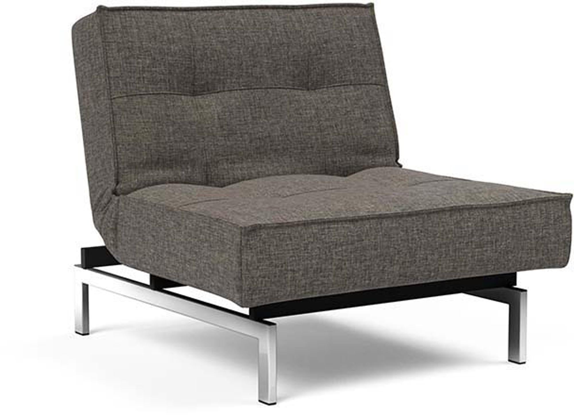 Entdecken Sie den stilvollen Splitback Chrome Sessel von Innovation Living – perfektes Design trifft auf höchsten Komfort für Ihr Zuhause.