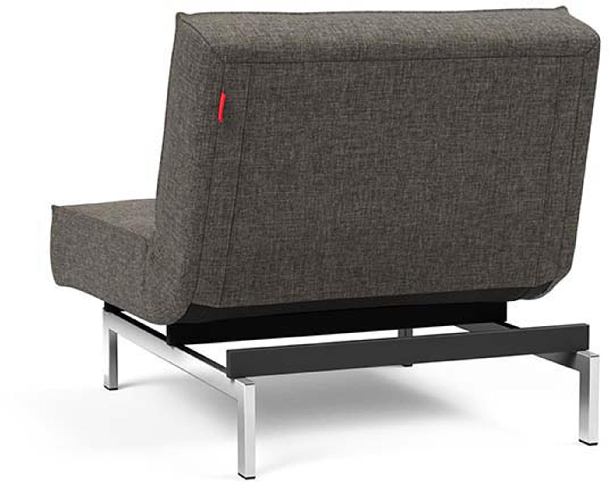 Erleben Sie den eleganten Splitback Chrome Sessel von Innovation Living – eine harmonische Verbindung aus modernem Stil und optimalem Sitzkomfort.