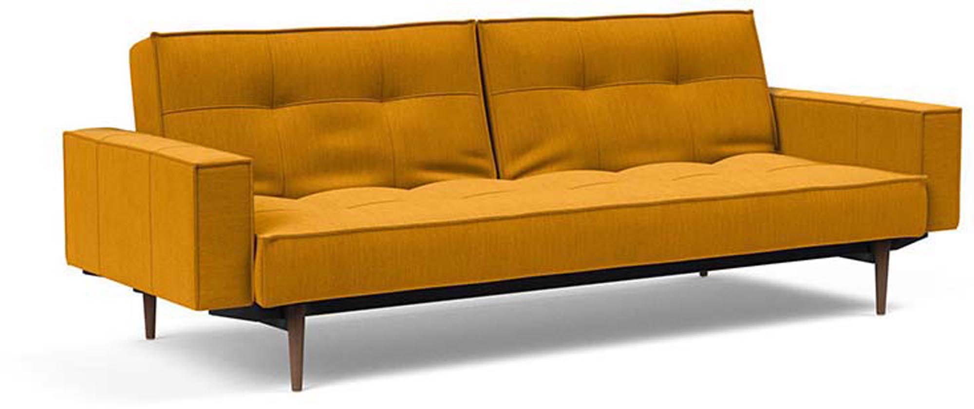 Stylisches Splitback Sofabett 115 Styletto mit Armlehnen von Innovation Living – ideal für modernes Wohnen und flexible Nutzung.