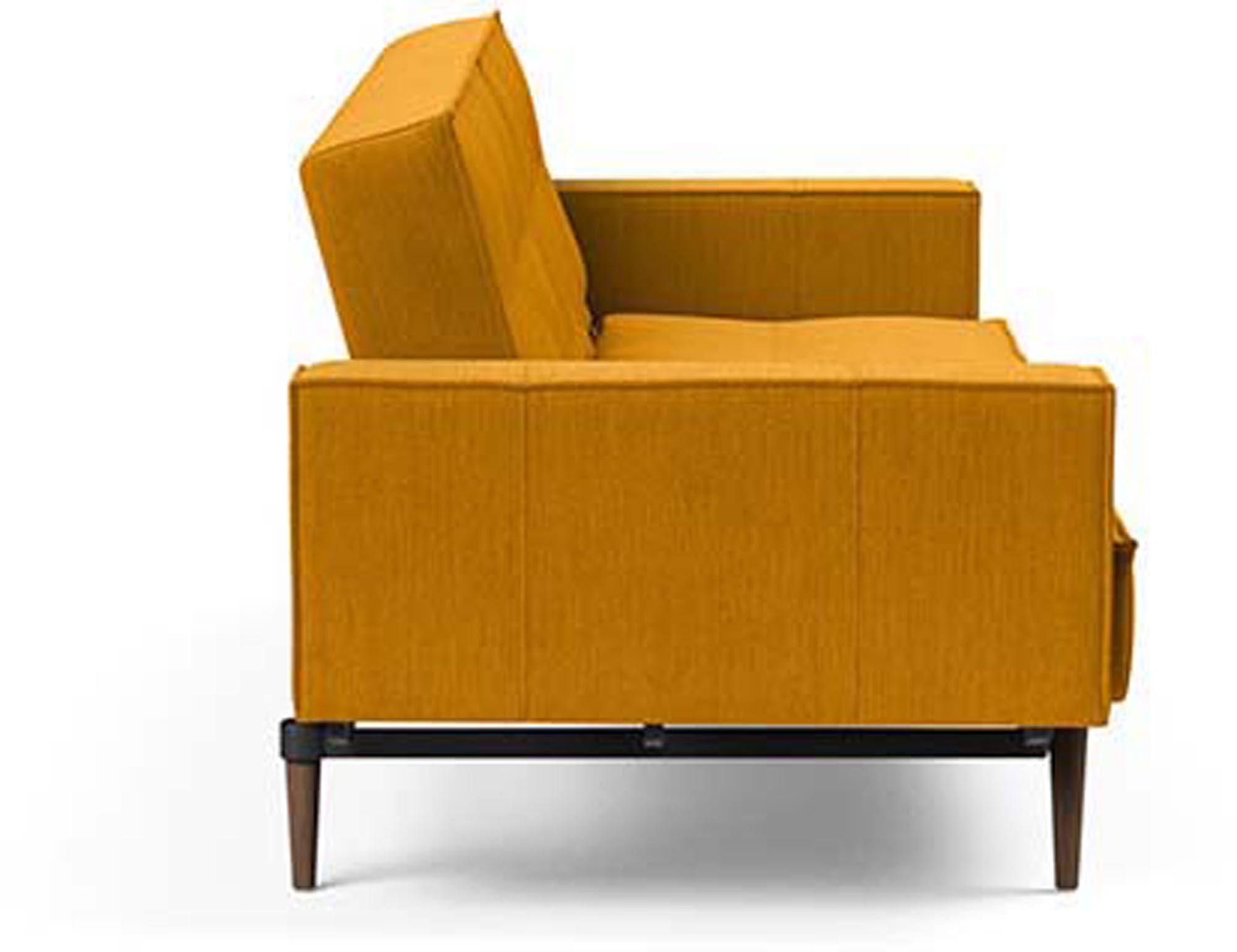 Stylisches Splitback Sofabett 115 Styletto mit Armlehnen von Innovation Living – ideal für modernes Wohnen und flexible Nutzung.