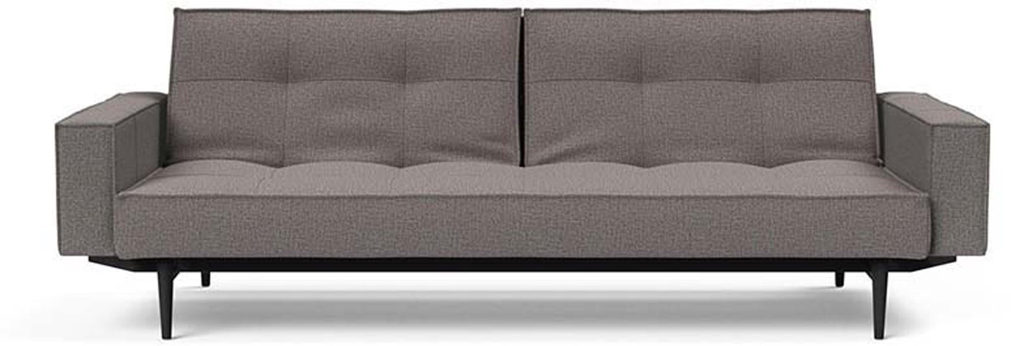 Elegantes Splitback Sofabett 115 Styletto mit Armlehnen von Innovation Living – perfekt für stilvolle Räume und vielseitige Schlaflösungen.