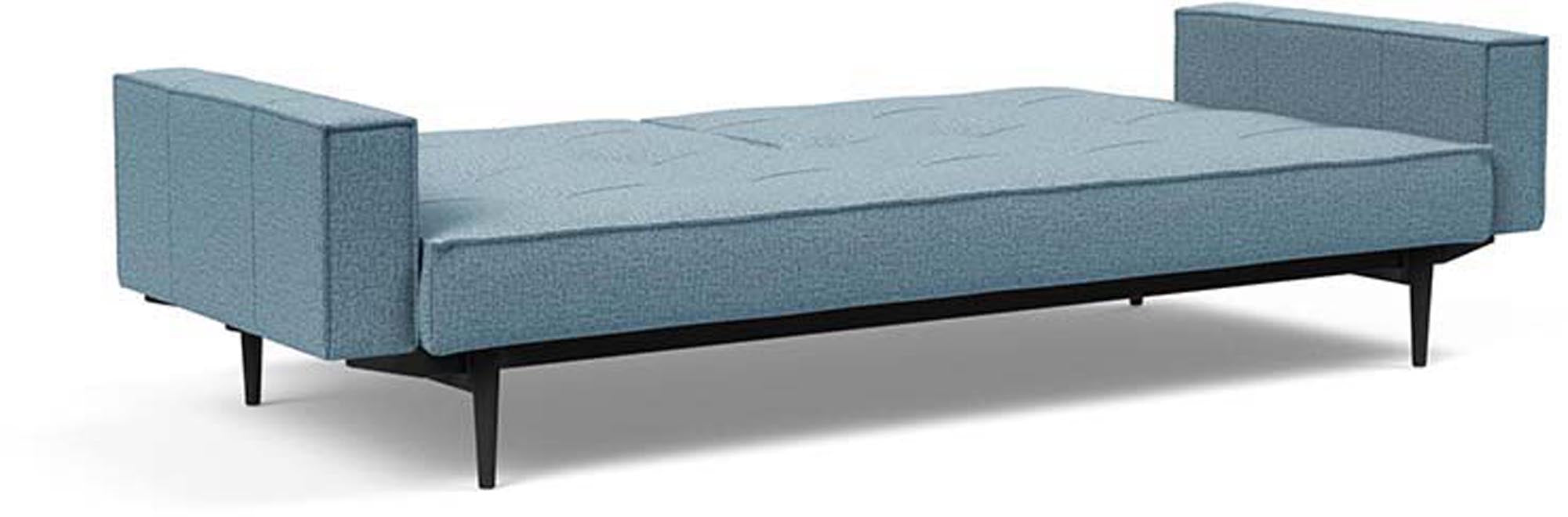 Elegantes Splitback Sofabett 115 Styletto von Innovation Living mit komfortablen Armlehnen – ideal für gemütliche Abende und stilvolle Einrichtung.