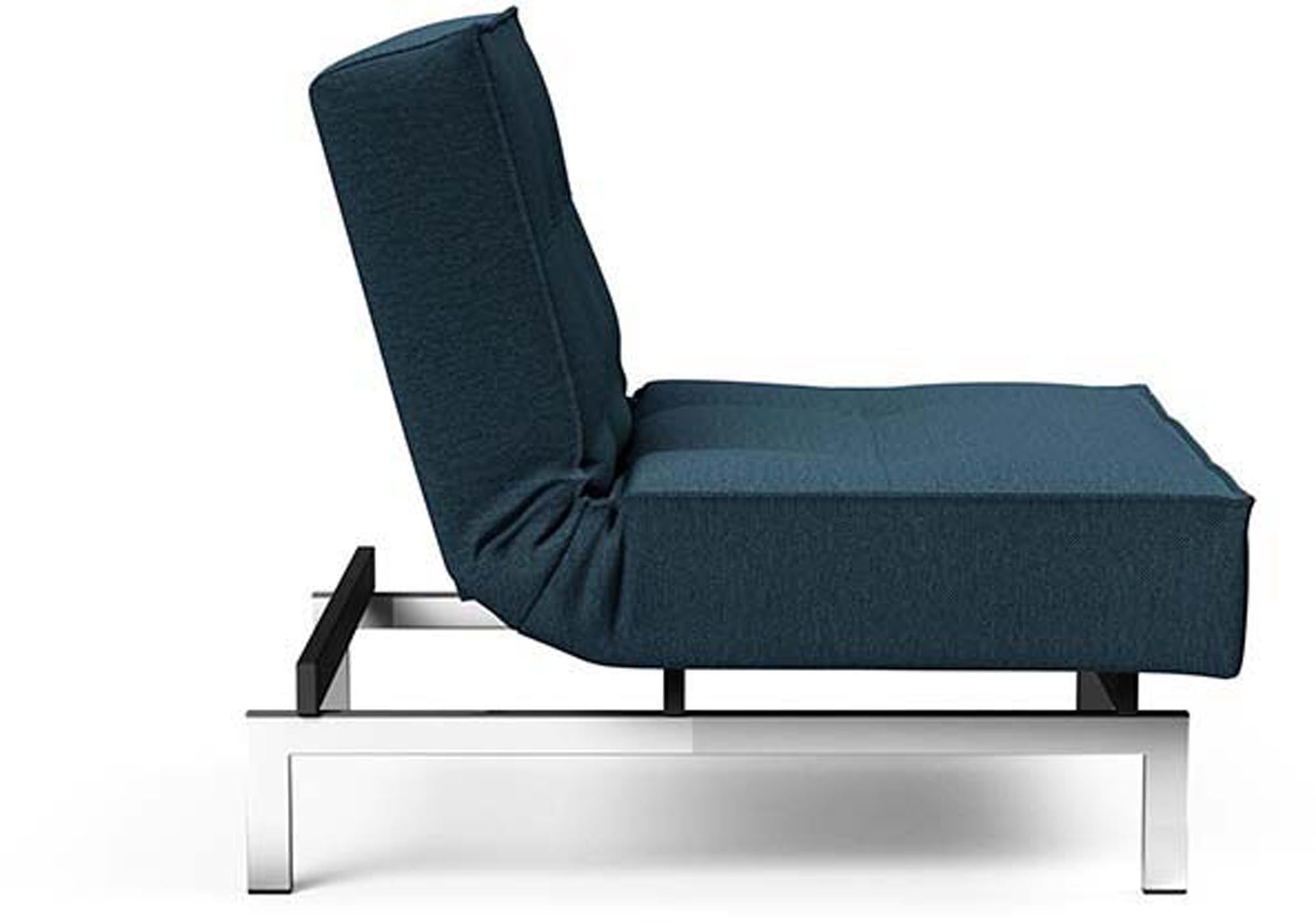 Erleben Sie den eleganten Splitback Chrome Sessel von Innovation Living – eine harmonische Verbindung aus modernem Stil und optimalem Sitzkomfort.