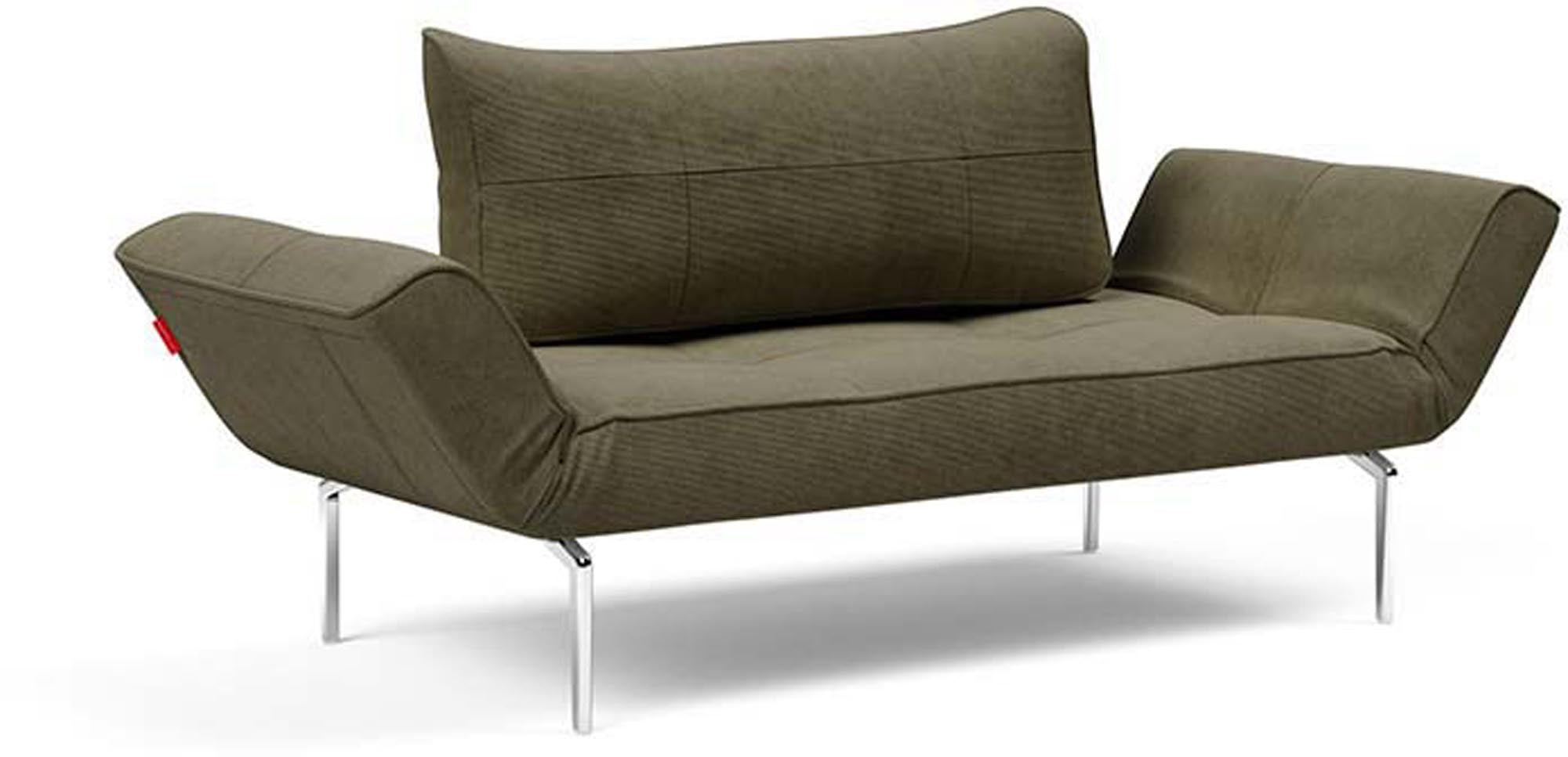 Entdecken Sie das Zeal Klappsofa 70 Straw von Innovation Living – ein elegantes, platzsparendes Möbelstück, das Komfort und Design vereint.