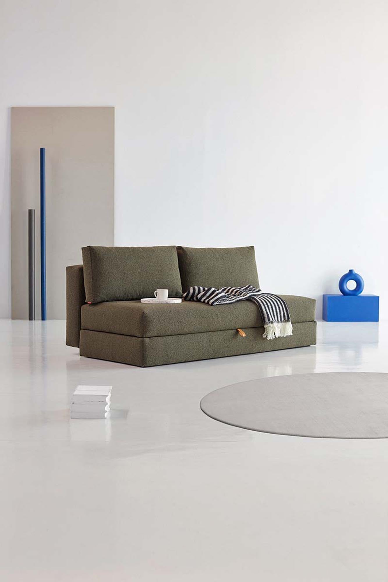 Osvald Sofabett 150: Stilvolles Schlafsofa mit cleverem Stauraum. Perfekt für kompakte Wohnräume und entspannte Nächte. Praktisch und schick.