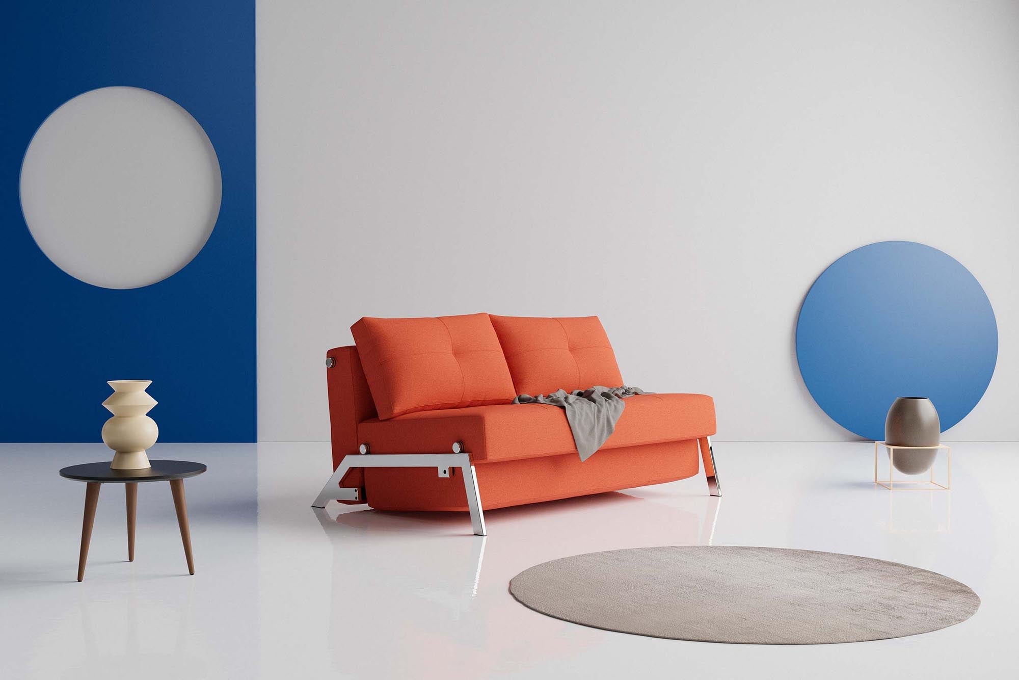 Cubed Klappsofa 140: Stilvoller Komfort für kleine Räume.