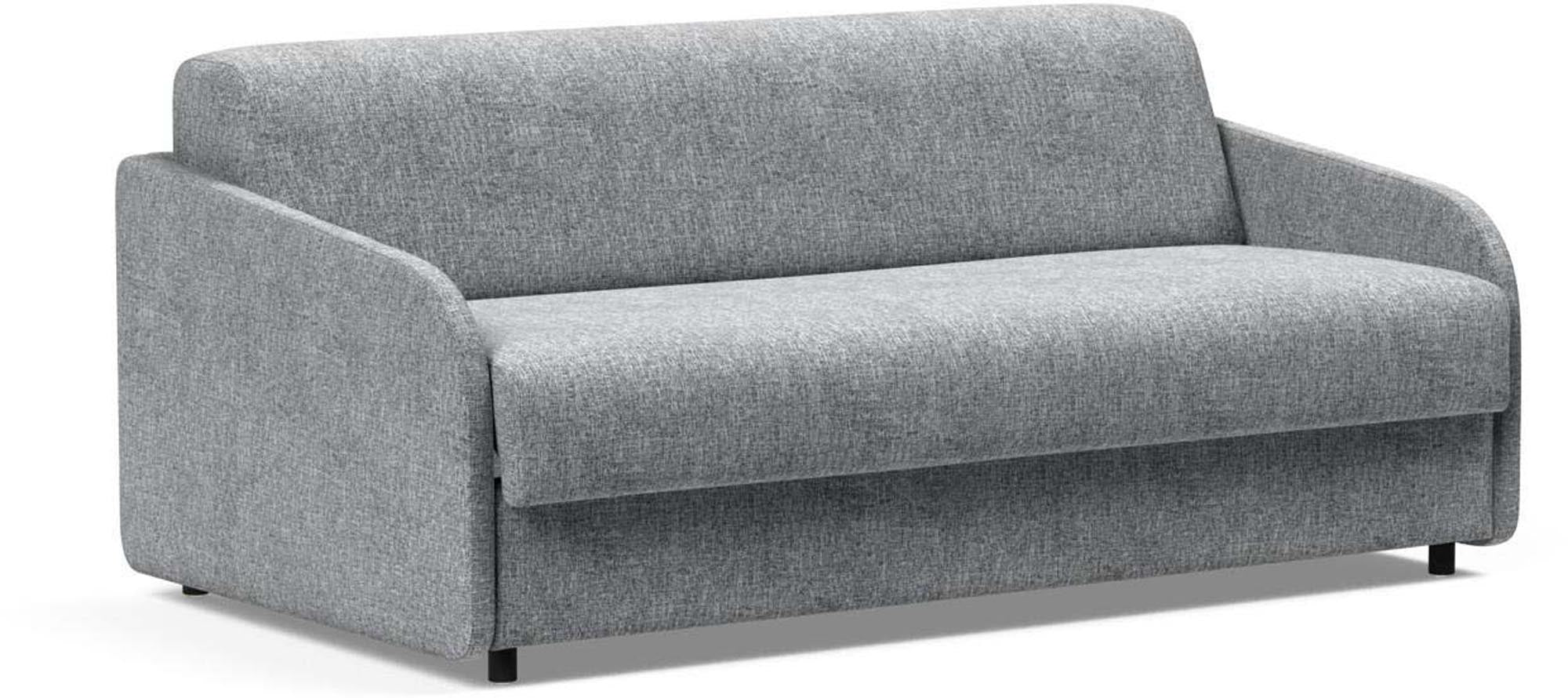 Eivor Klappsofa 140 von Innovation Living: Elegantes Sofa mit 140 cm Schlafbereich, ideal für Gäste, mit hochwertiger Federkernmatratze für besten Schlafkomfort.