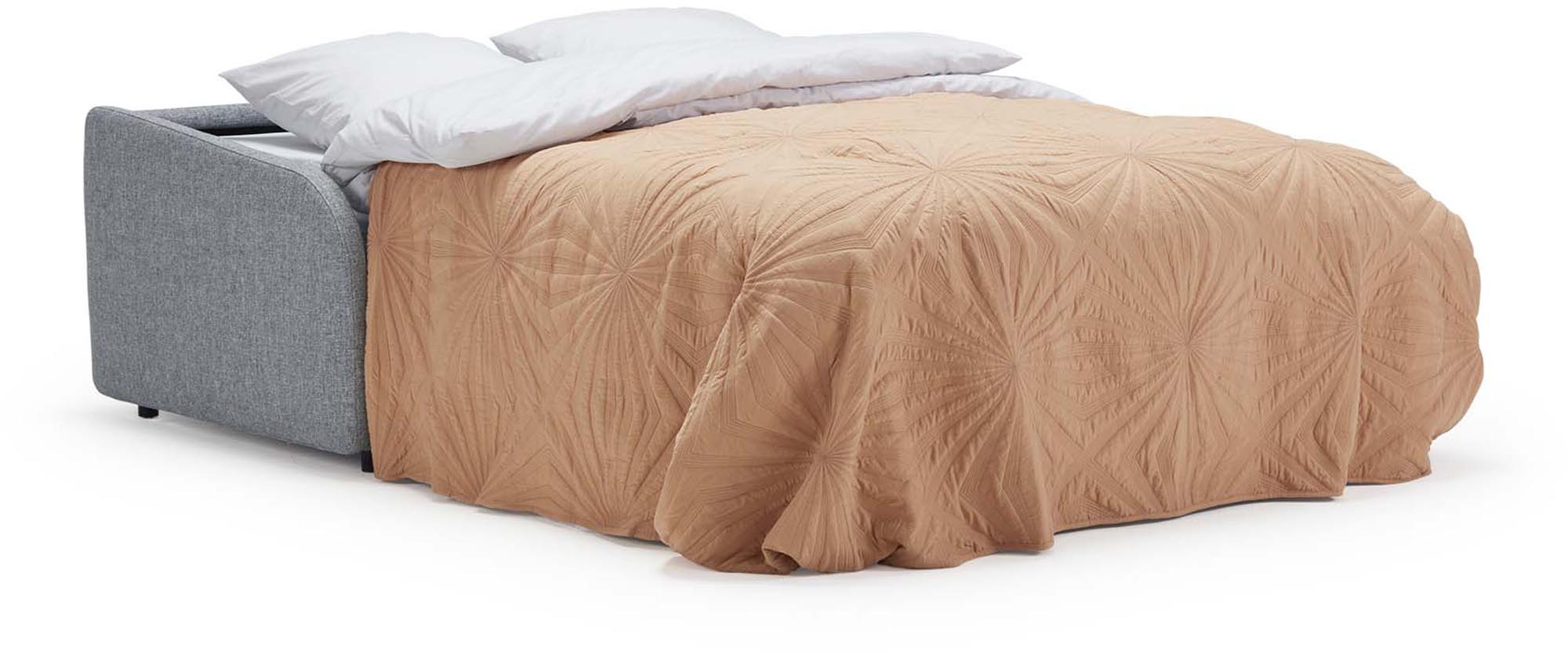 Eivor Klappsofa 140 von Innovation Living: Elegantes Sofa mit 140 cm Liegefläche, komfortabler Federkernmatratze, perfekt für kleine Räume.