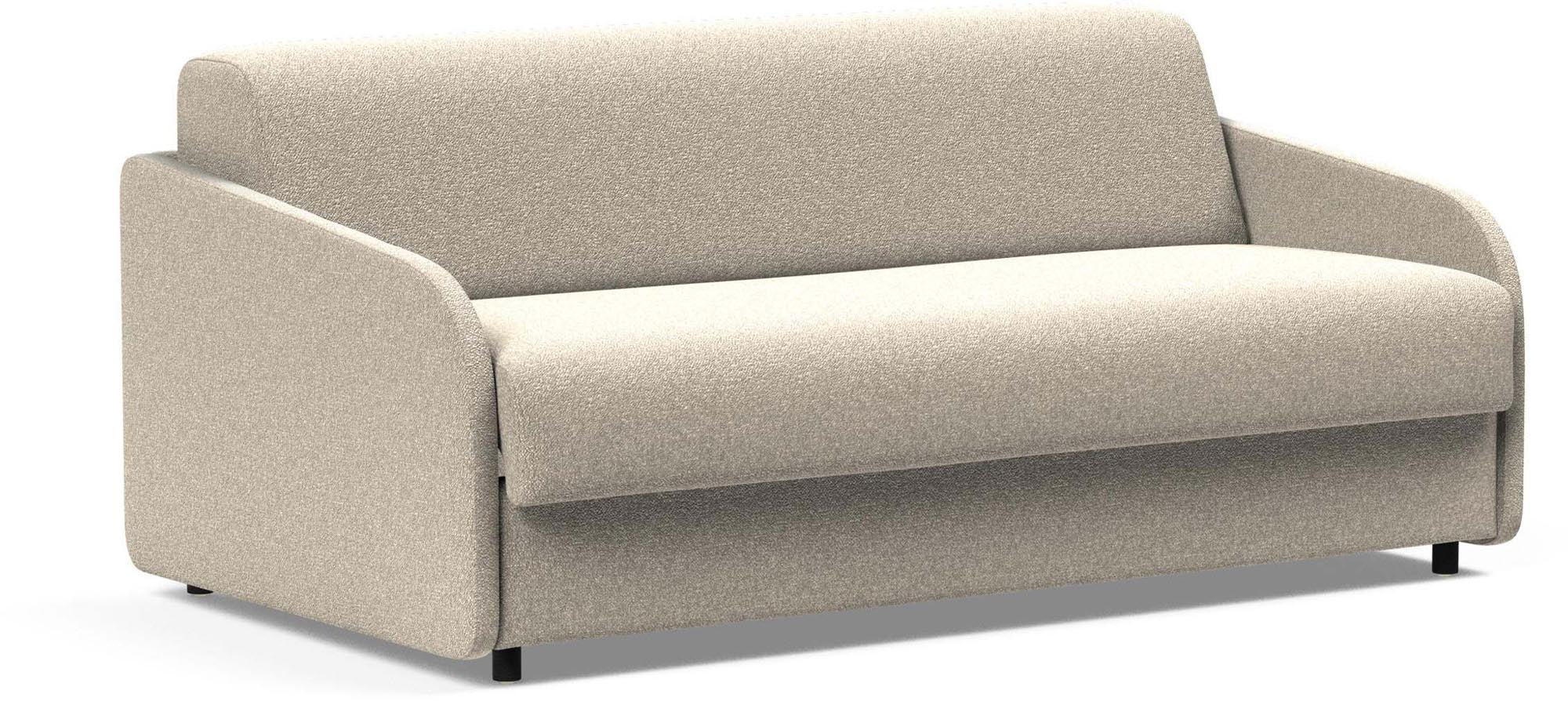 Eivor Klappsofa 140 von Innovation Living: Elegantes Sofa mit 140 cm Schlafbereich, ideal für Gäste, mit hochwertiger Federkernmatratze für besten Schlafkomfort.