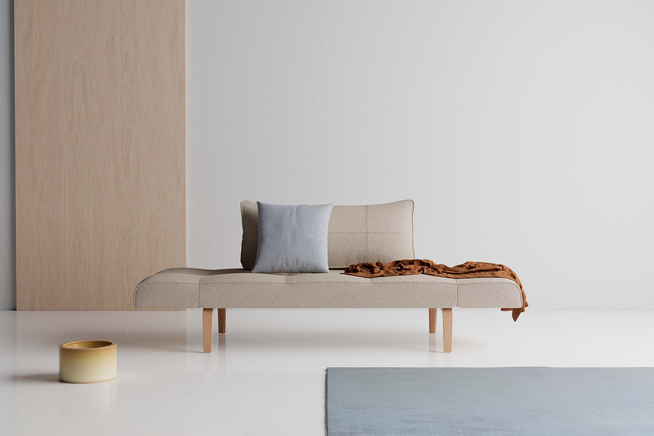 Das Zeal Klappsofa 200 Bow von Innovation Living bietet modernes Design, Funktionalität und Komfort für ein elegantes Wohnambiente.