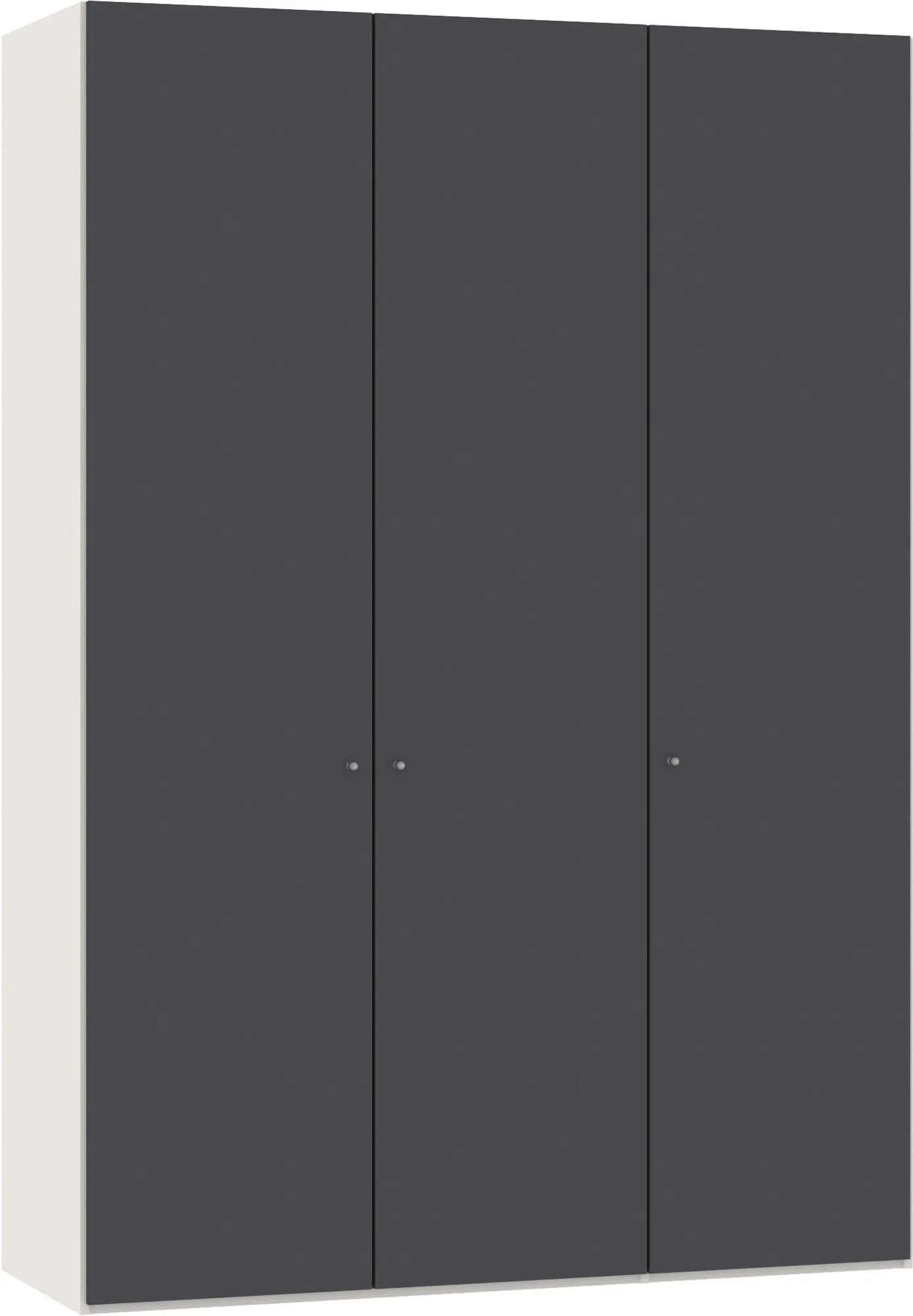 Moderner Drehtürenschrank von Jutzler, 3 Türen, Farbe Anthrazit.