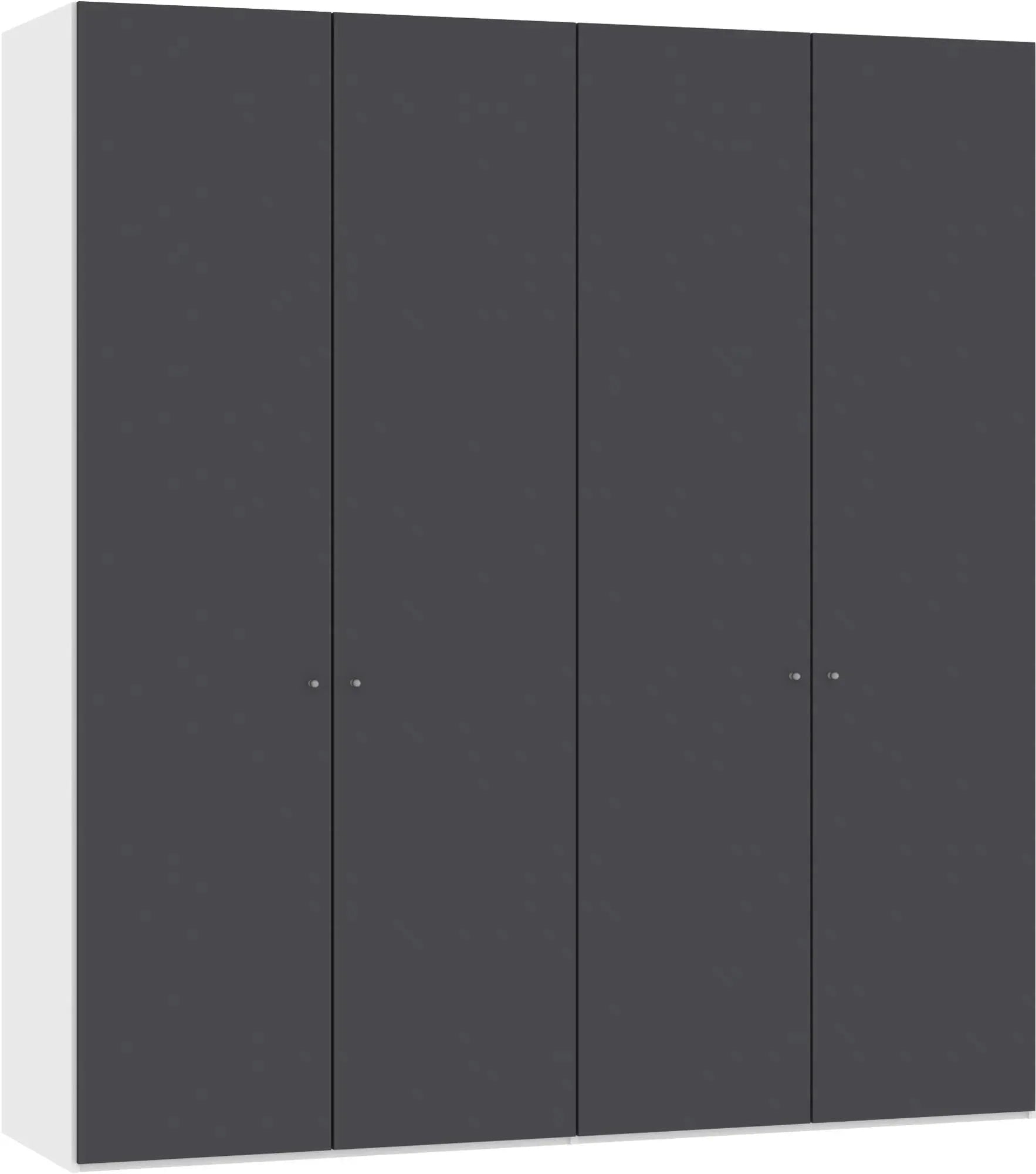 Moderner 4-türiger Drehtürenschrank in Anthrazit von Jutzler.