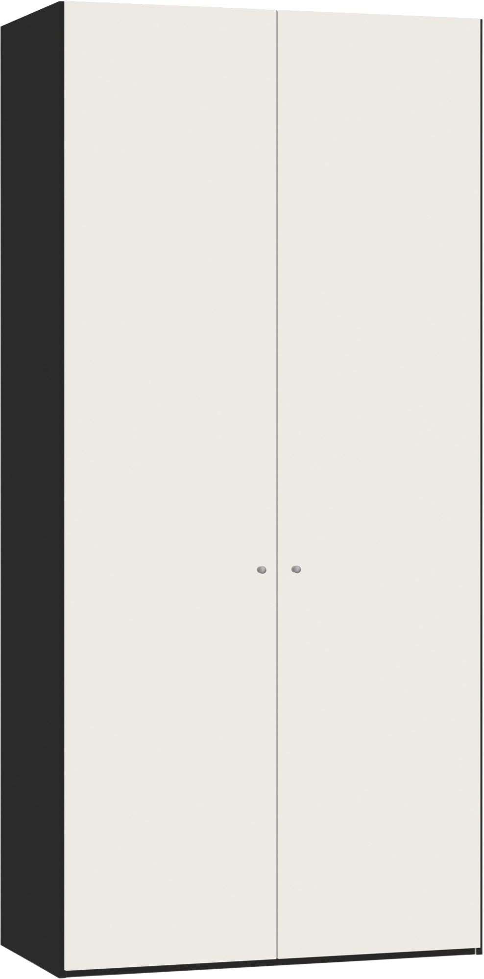 Eleganter 2-türiger Drehtürenschrank in Cremeweiß von Jutzler: Funktional, stabil und individuell konfigurierbar.