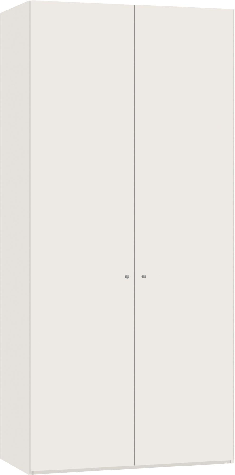 Jutzler 2-türiger Drehtürenschrank, cremeweiß, modernes Design.