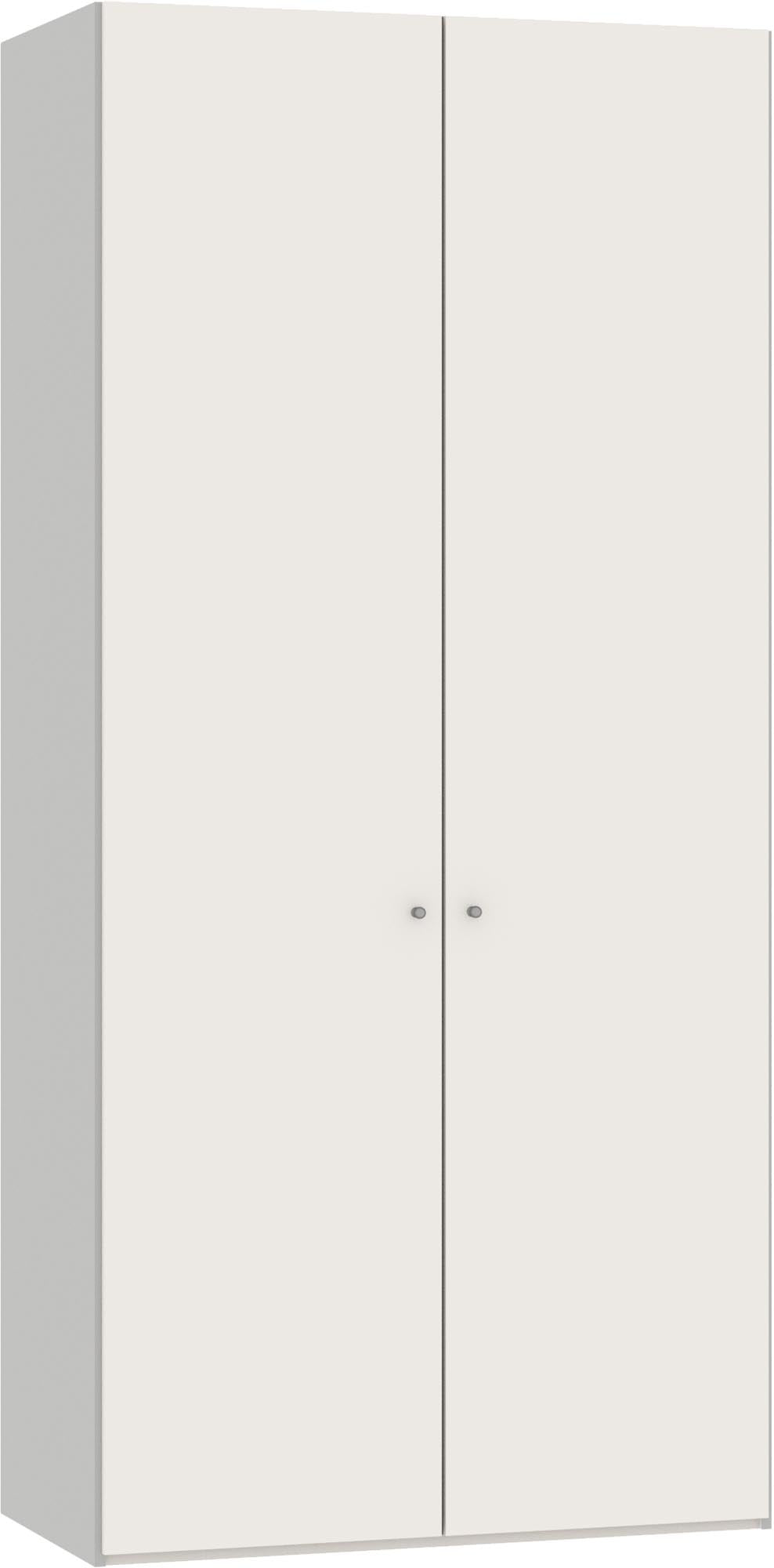 Jutzler 2-türiger Drehtürenschrank, cremeweiß, modernes Design.