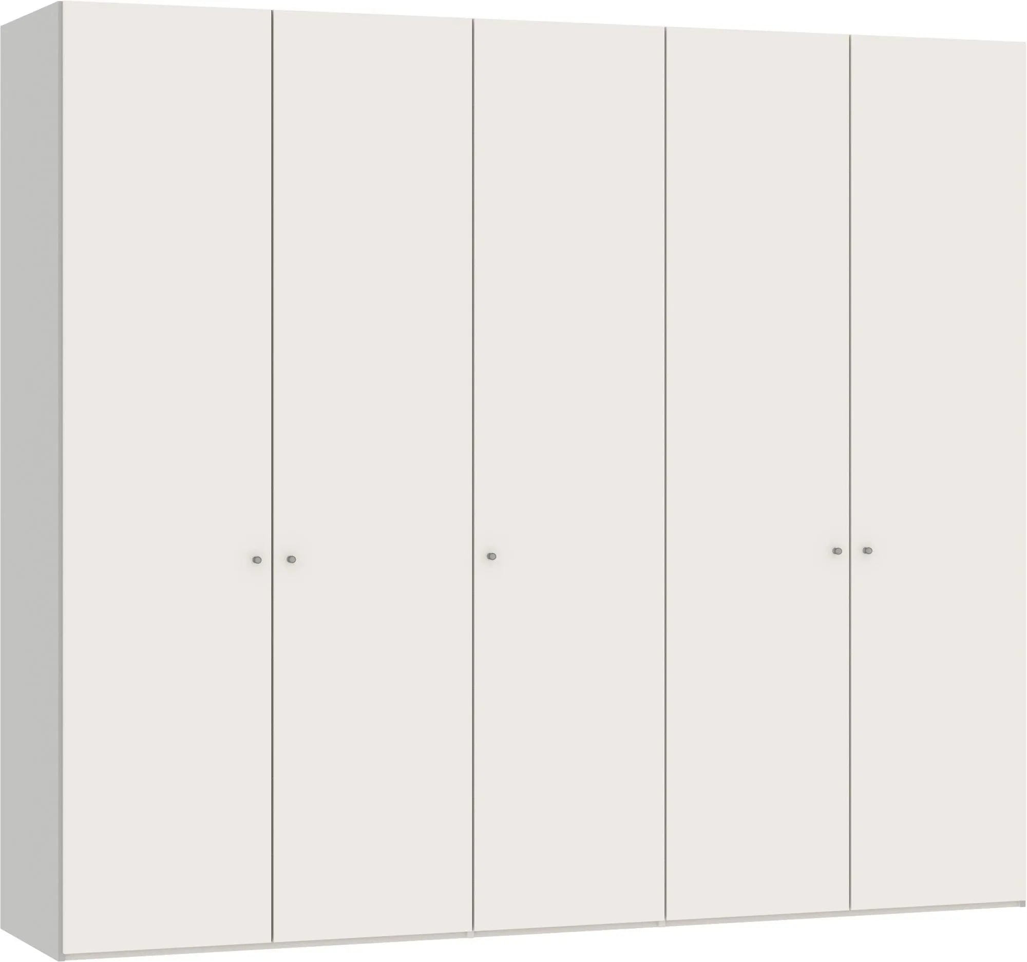 Eleganter 5-türiger Drehtürenschrank in Cremeweiß von Jutzler.