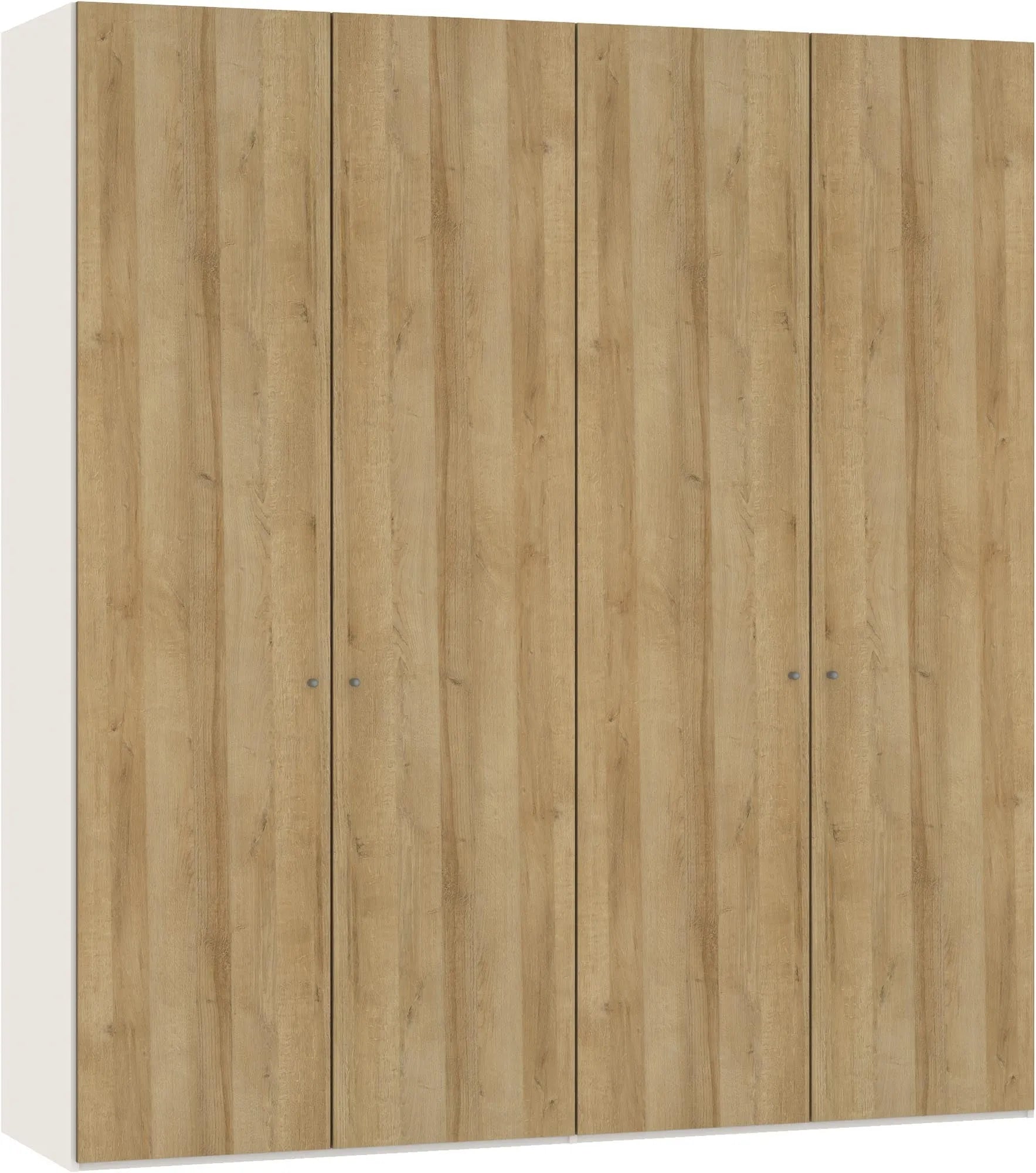 Stilvoller 4-türiger Eiche-Drehtürenschrank von Jutzler mit Zubehör.