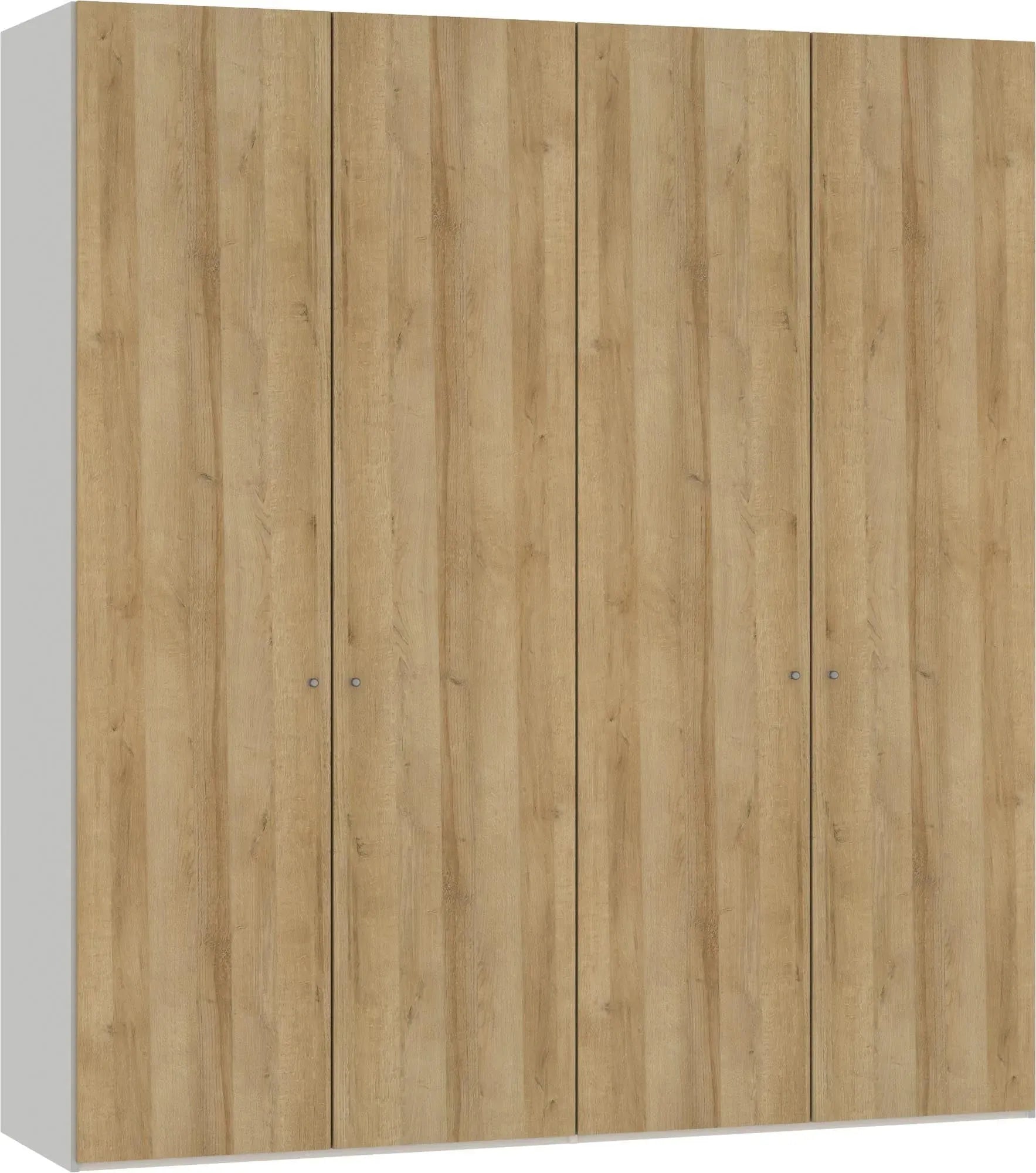 Stilvoller Jutzler Eiche-Drehtürenschrank 4-türig mit Zubehör.