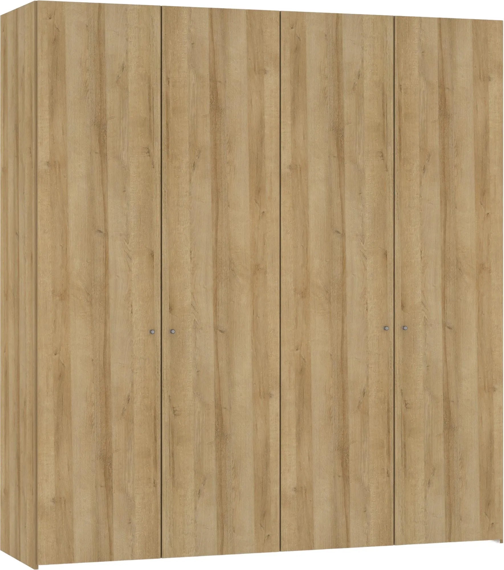 Eleganter Jutzler Eiche-Schrank 4-türig mit praktischem Zubehör.