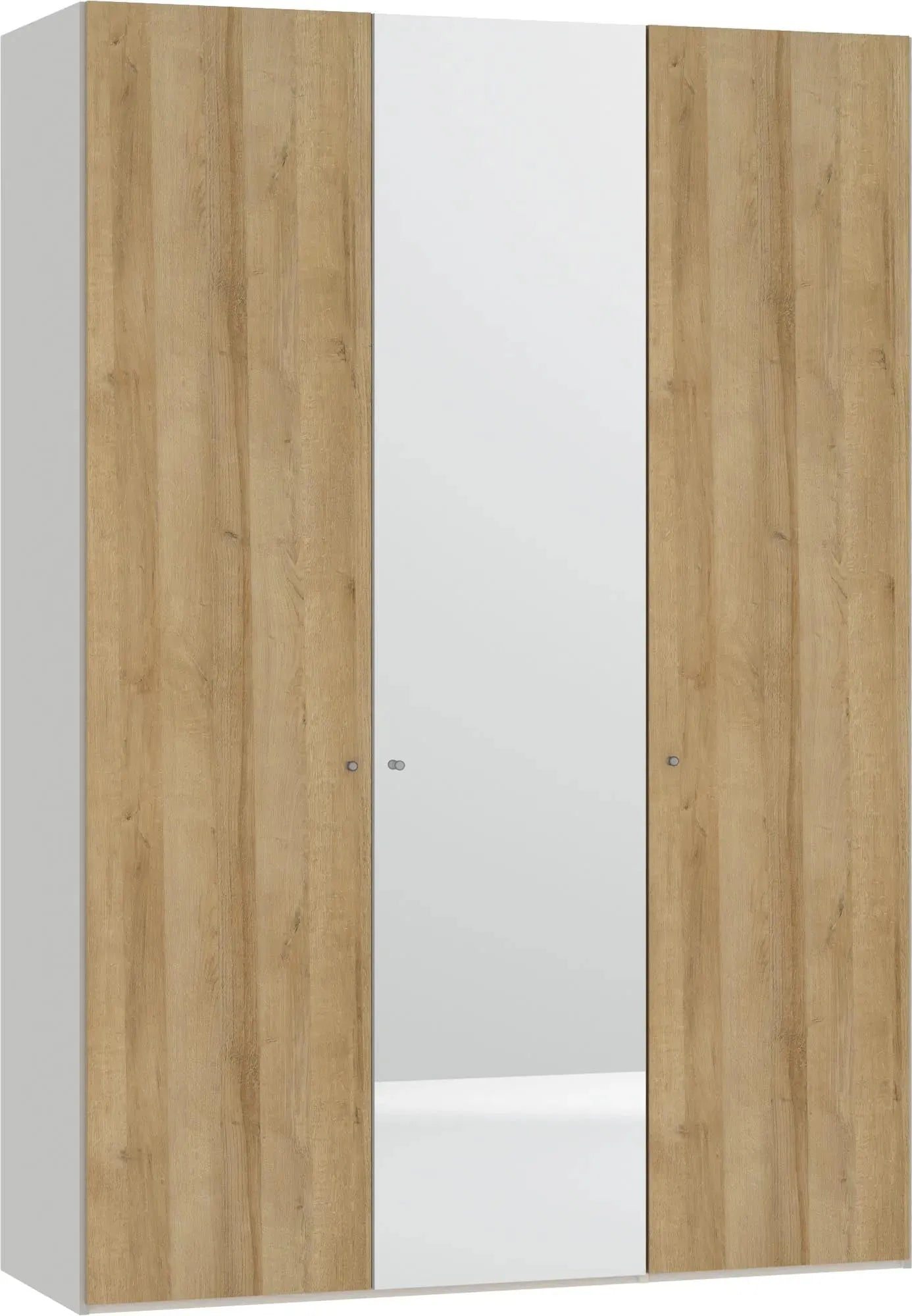 Eleganter Jutzler Drehtürenschrank aus Eiche mit Spiegel, 3 Türen.