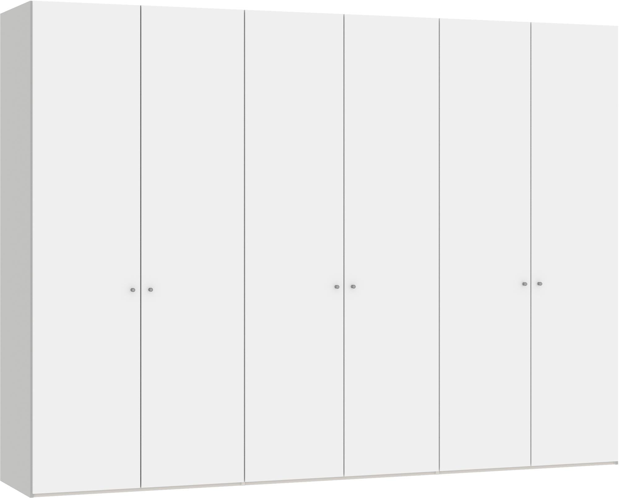 Jutzler 6-türiger Drehtürenschrank in Premiumweiß für stilvolle Ordnung.