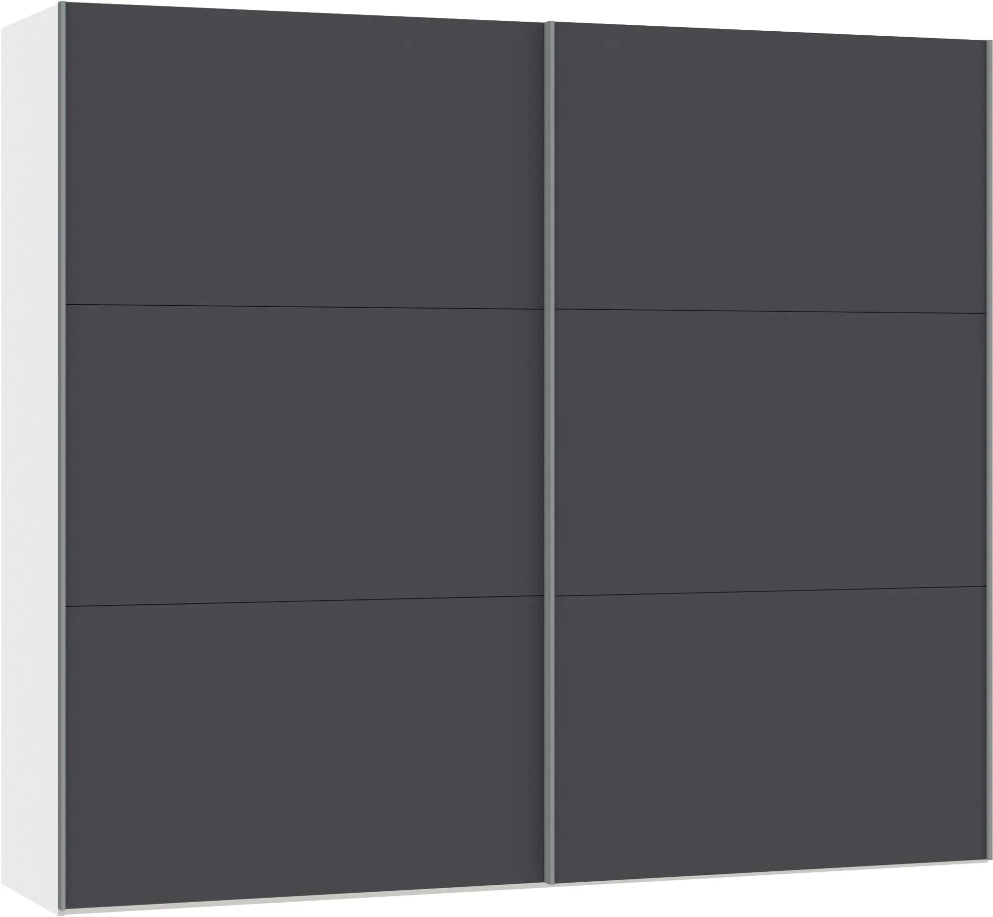 Eleganter Jutzler Schrank M Anthrazit mit praktischem Zubehör.