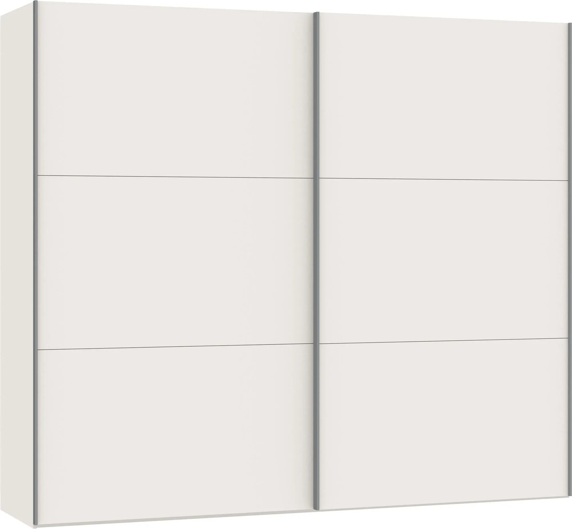 Jutzler Schwebetürenschrank M: Funktionalität trifft Cremeweiß-Design.