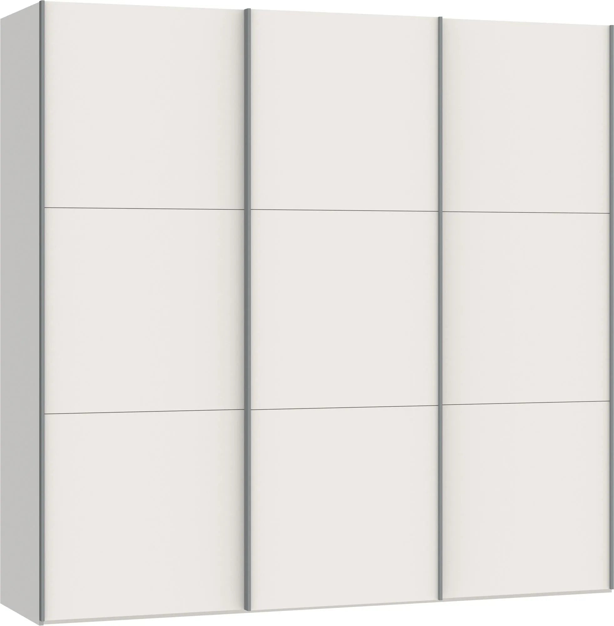 Jutzler Schwebetürenschrank M: Funktionalität trifft Cremeweiß-Design.