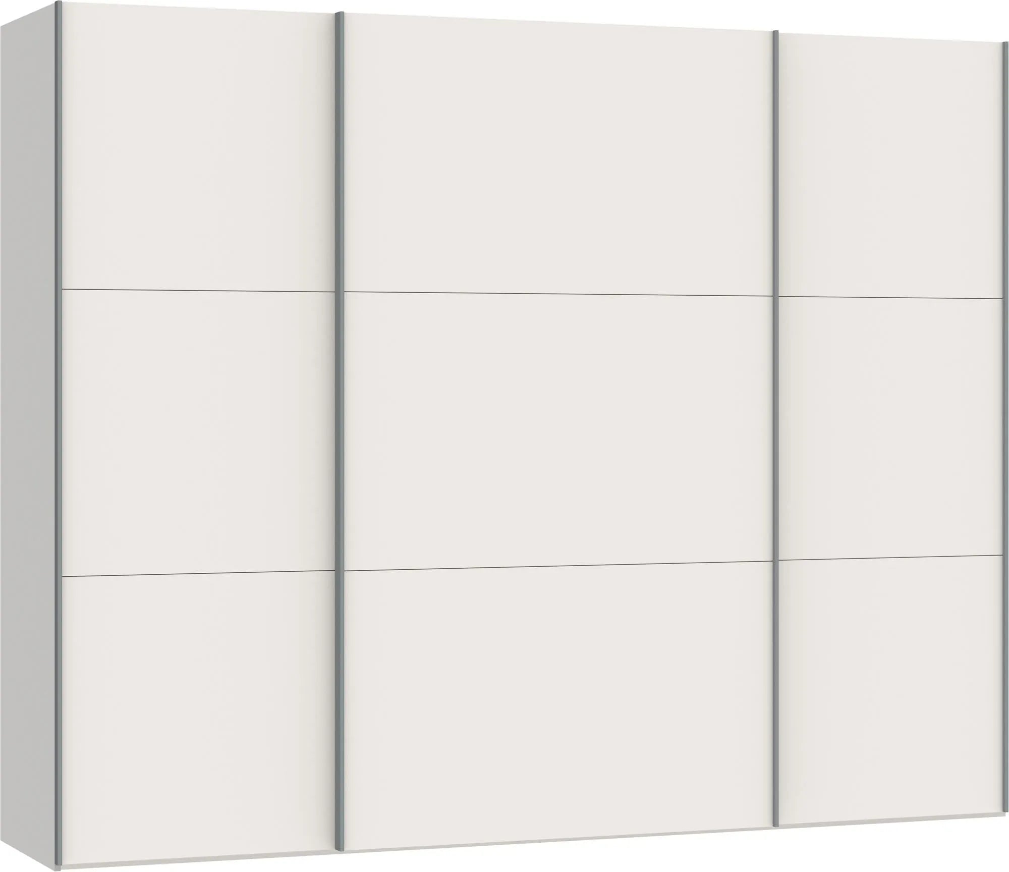 Jutzler Schwebetürenschrank L, cremeweiß, inkl. Zubehör, stilvoll.