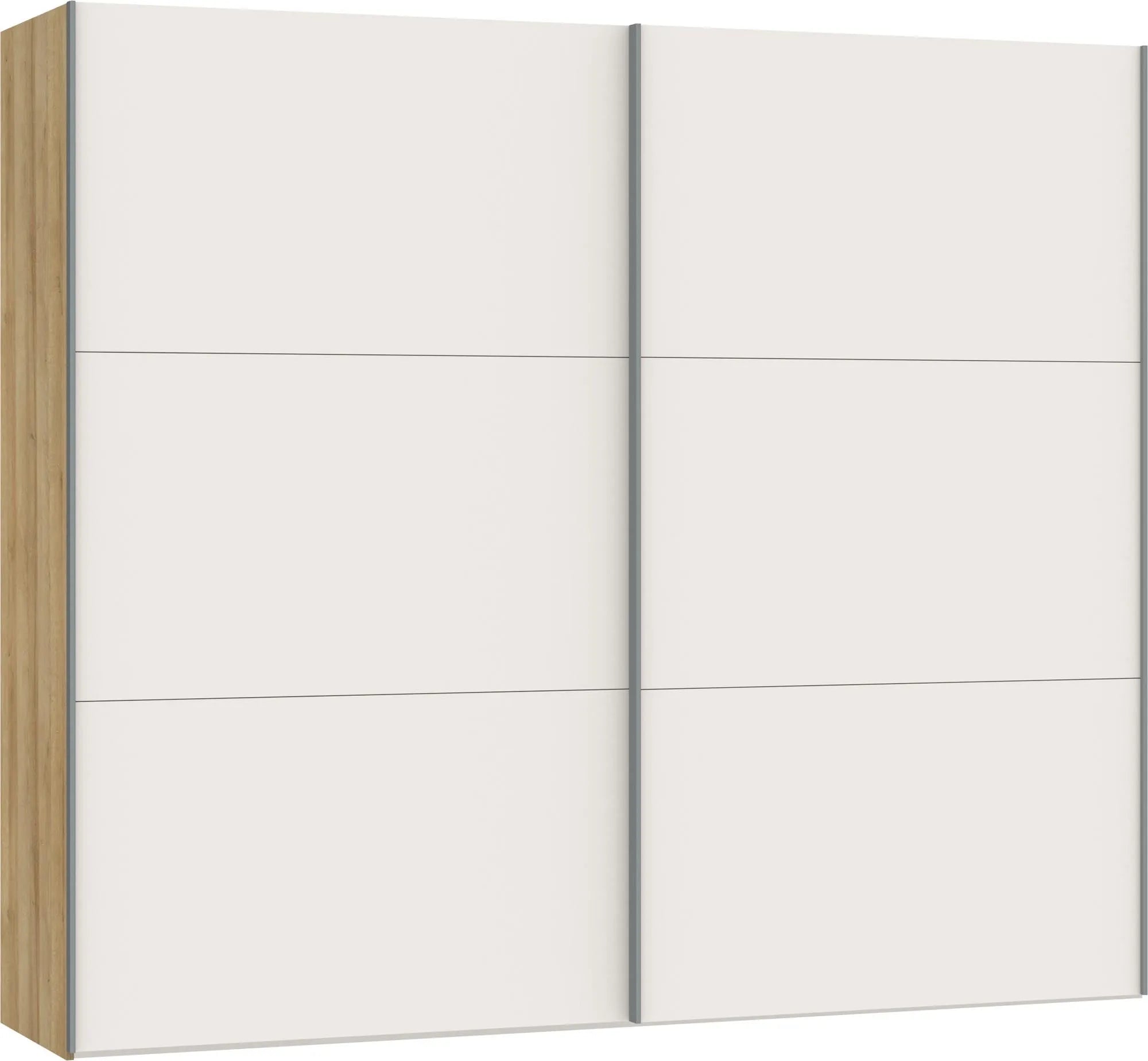 Eleganter Schwebetürenschrank M in Cremeweiß von Jutzler.
