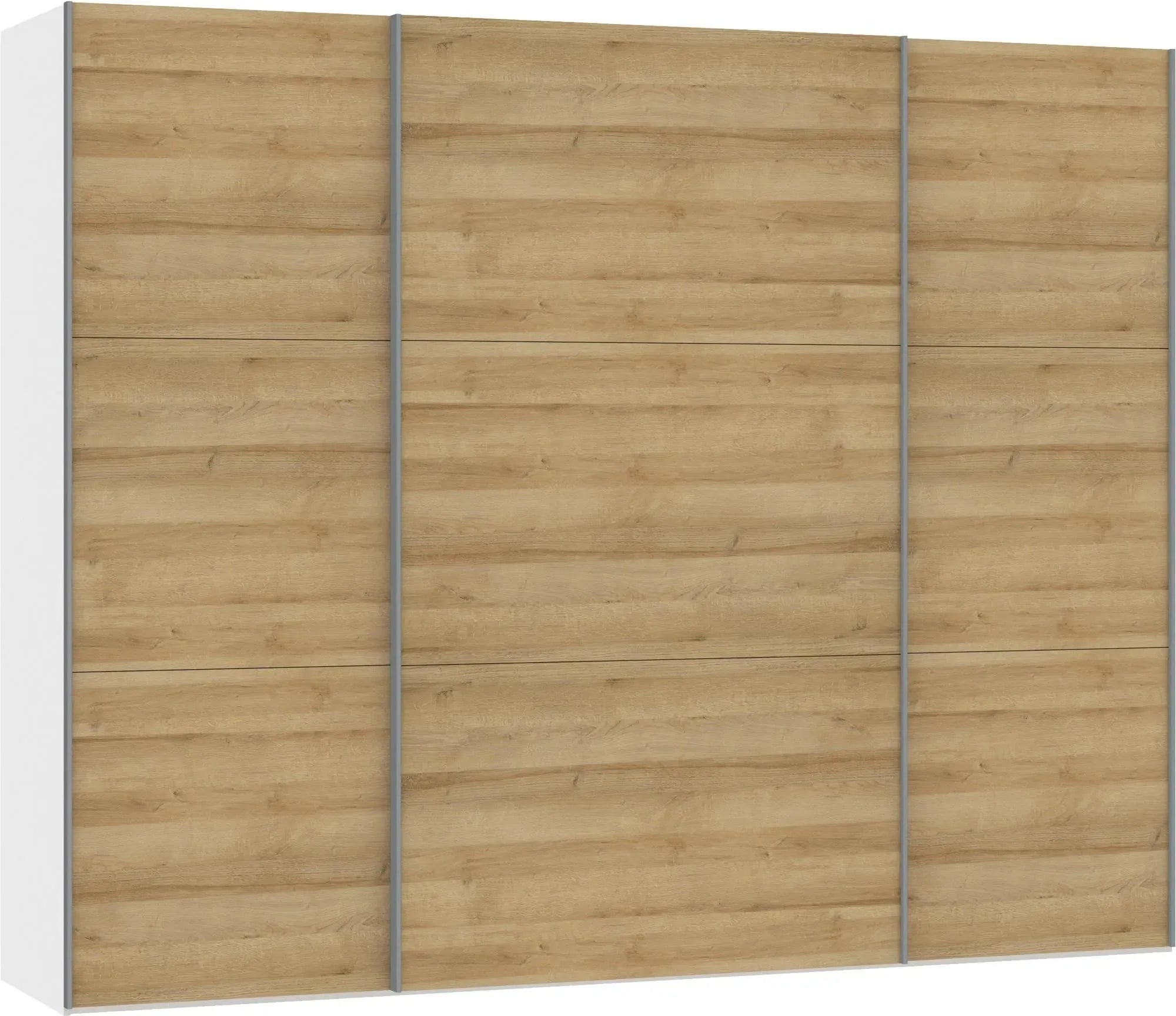 Eleganter Jutzler Schwebetürenschrank L Eiche mit praktischem Zubehör.