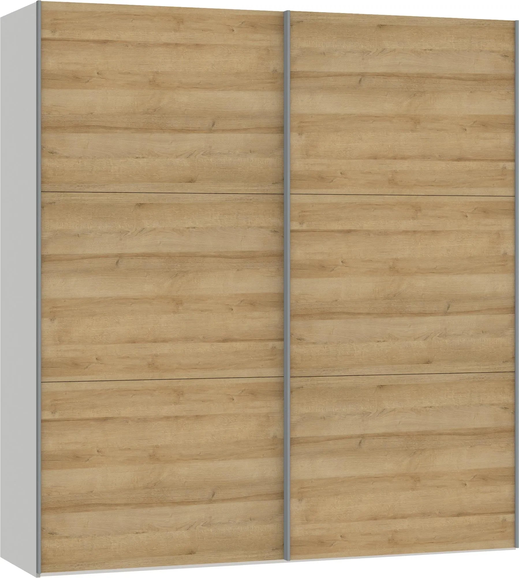Eleganter Jutzler Schwebetürenschrank XS Eiche für moderne Räume.