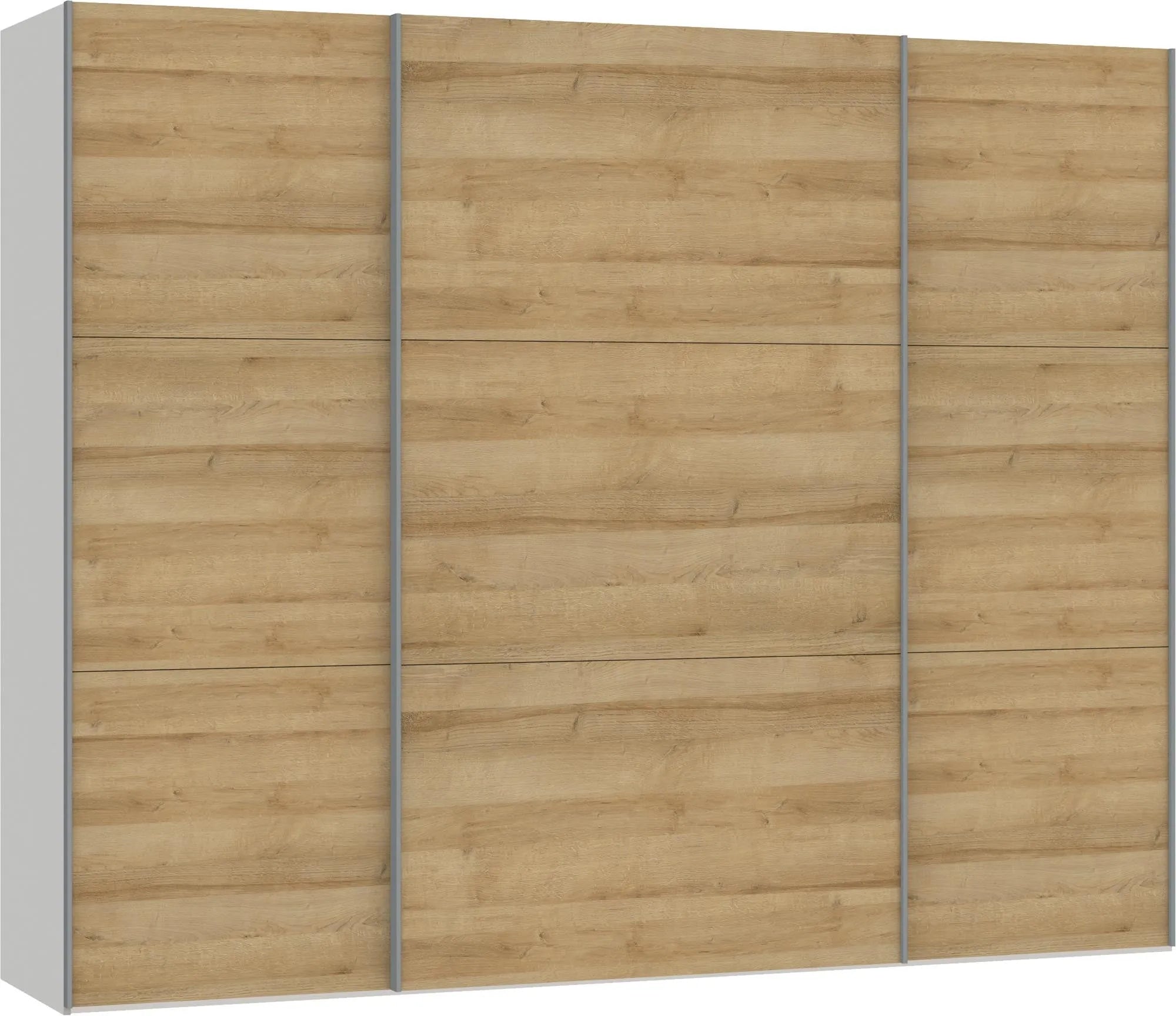 Jutzler Schwebetürenschrank L Eiche mit umfangreichem Zubehör.