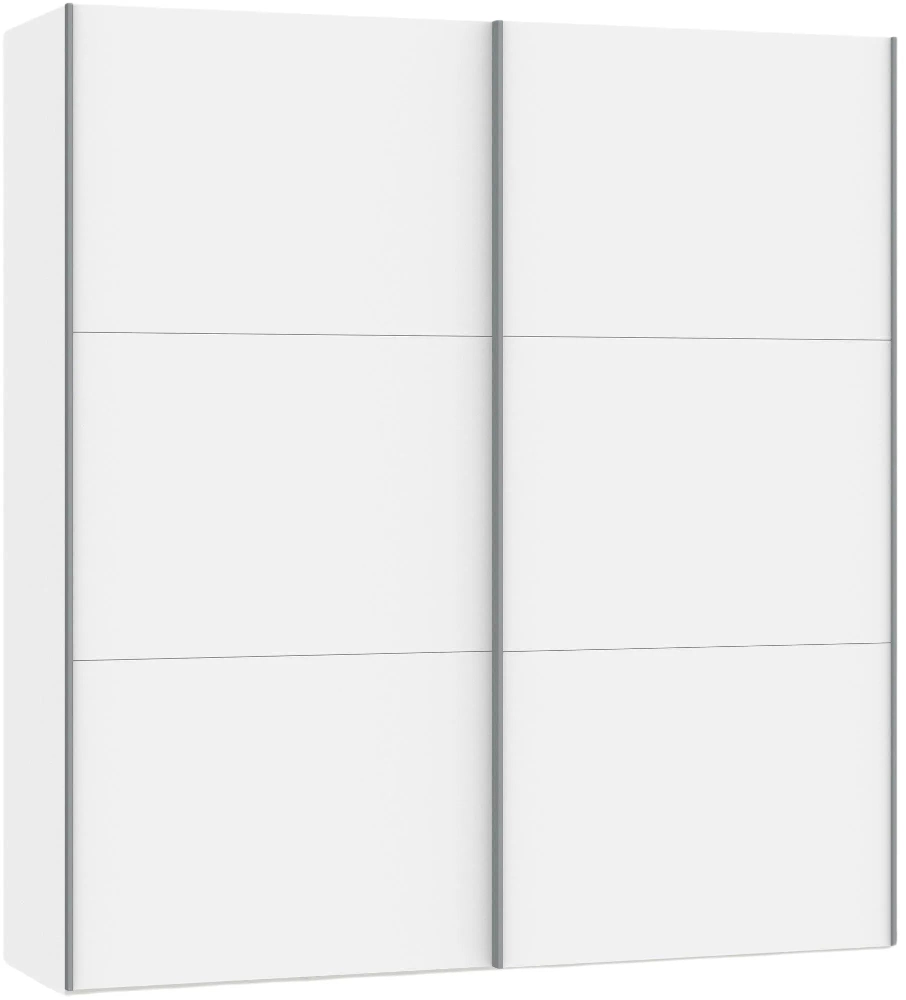Jutzler Schwebetürenschrank XS: Stilvoller Stauraum in Premiumweiß.