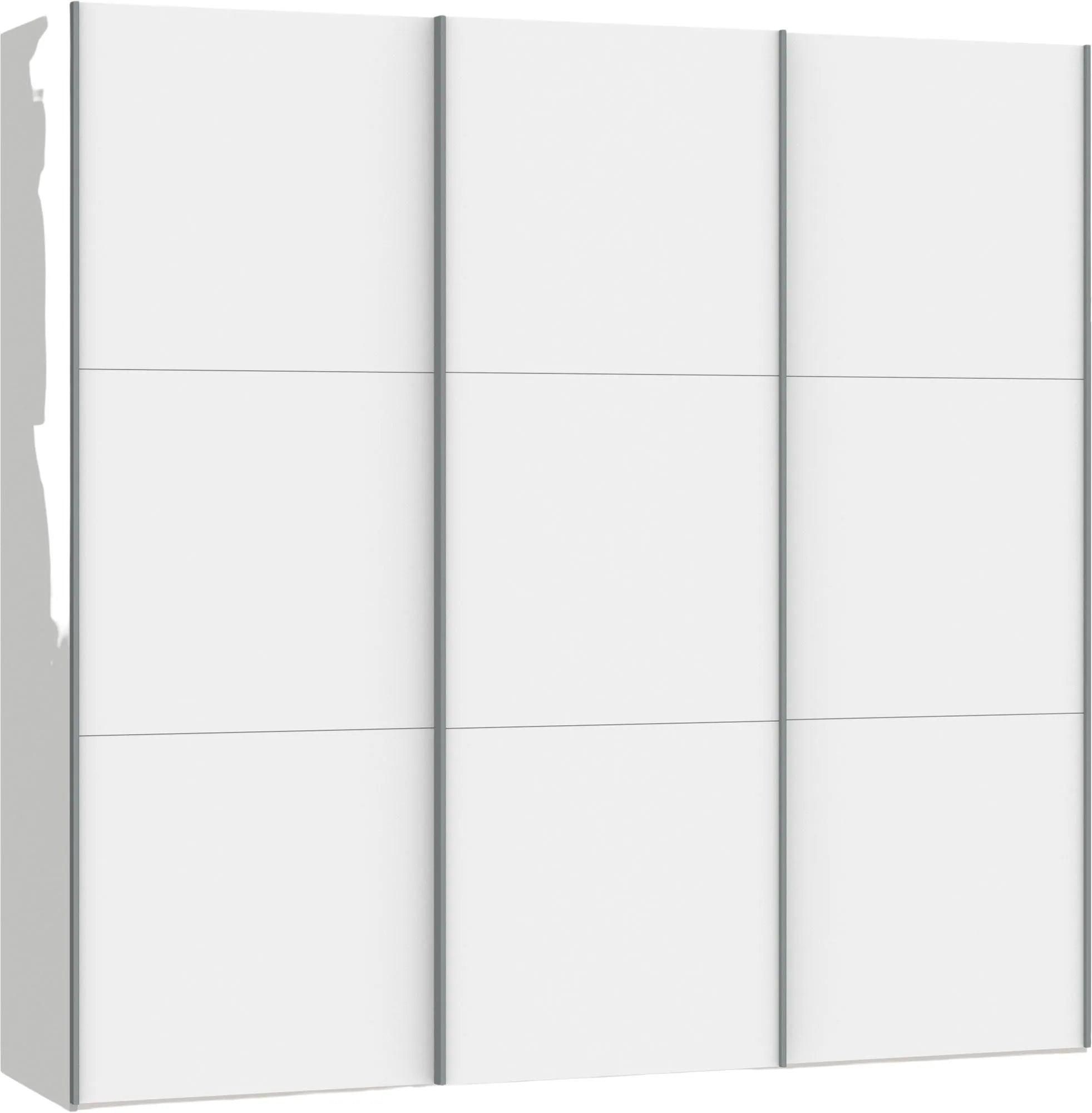 Eleganter Jutzler Schrank in Weiß mit anpassbarem Zubehör.