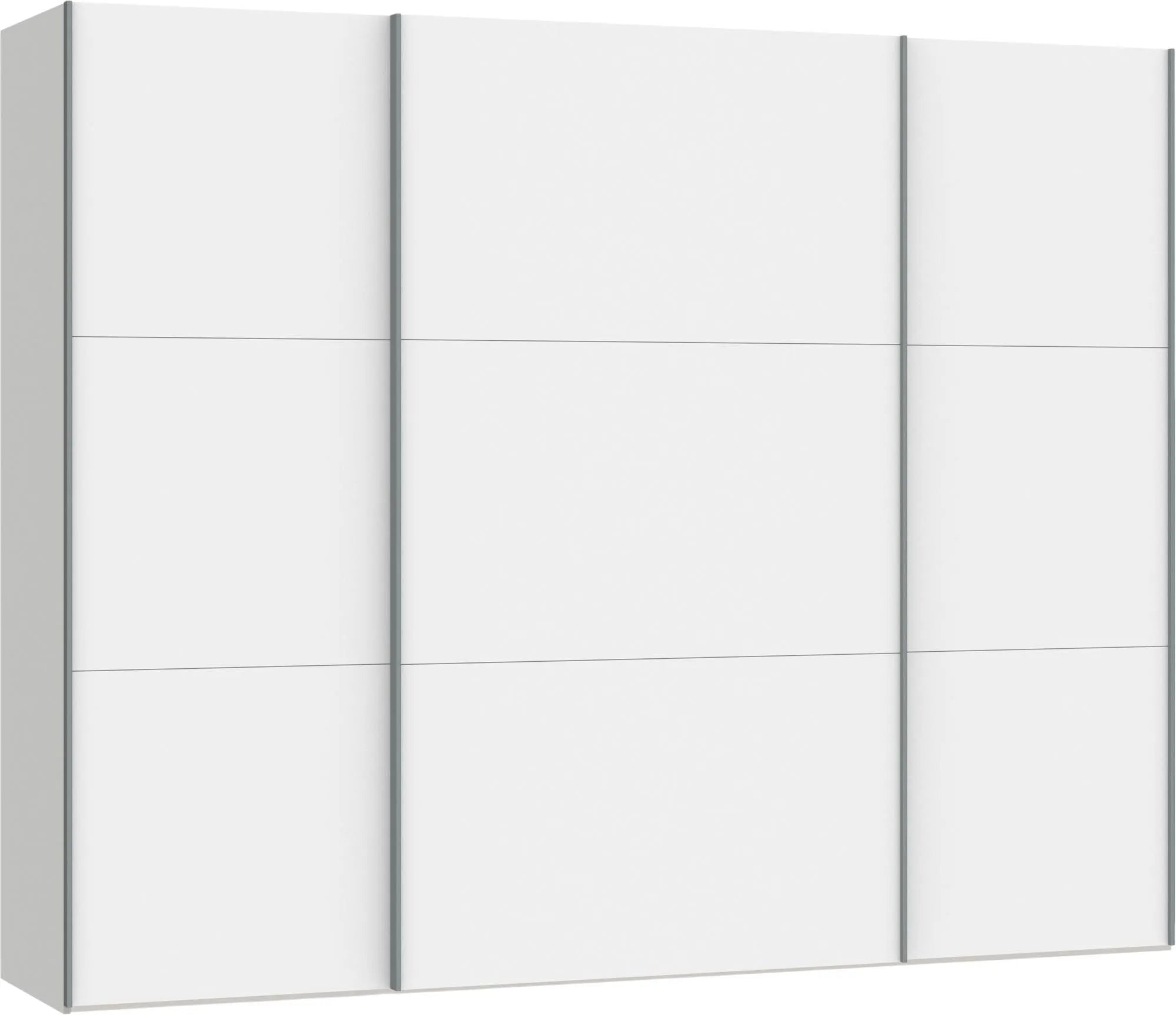 Stilvoller Schwebetürenschrank L in Premiumweiß von Jutzler.