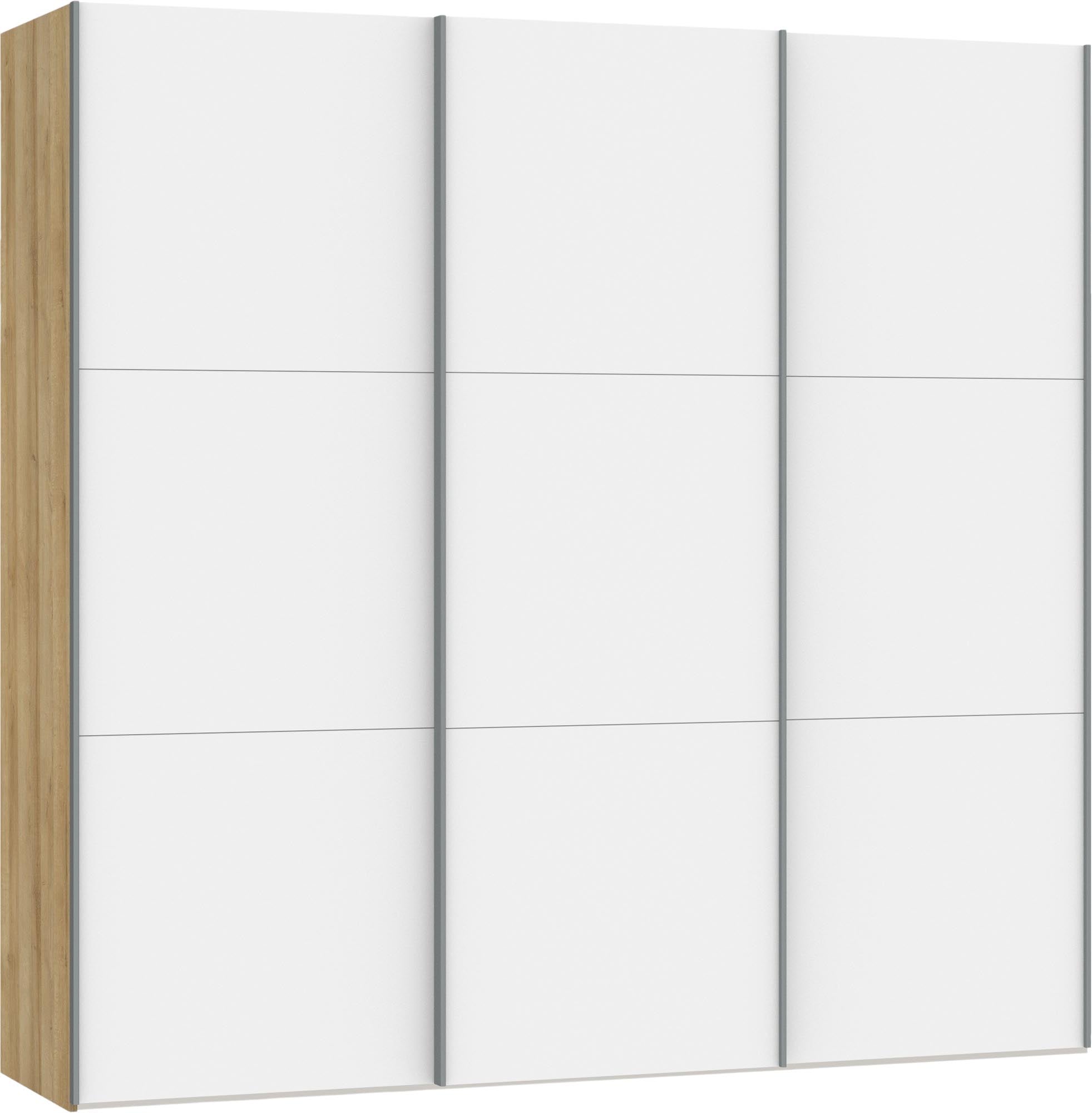 Jutzler Schwebetürenschrank S: Premiumweiß, modern und platzsparend.