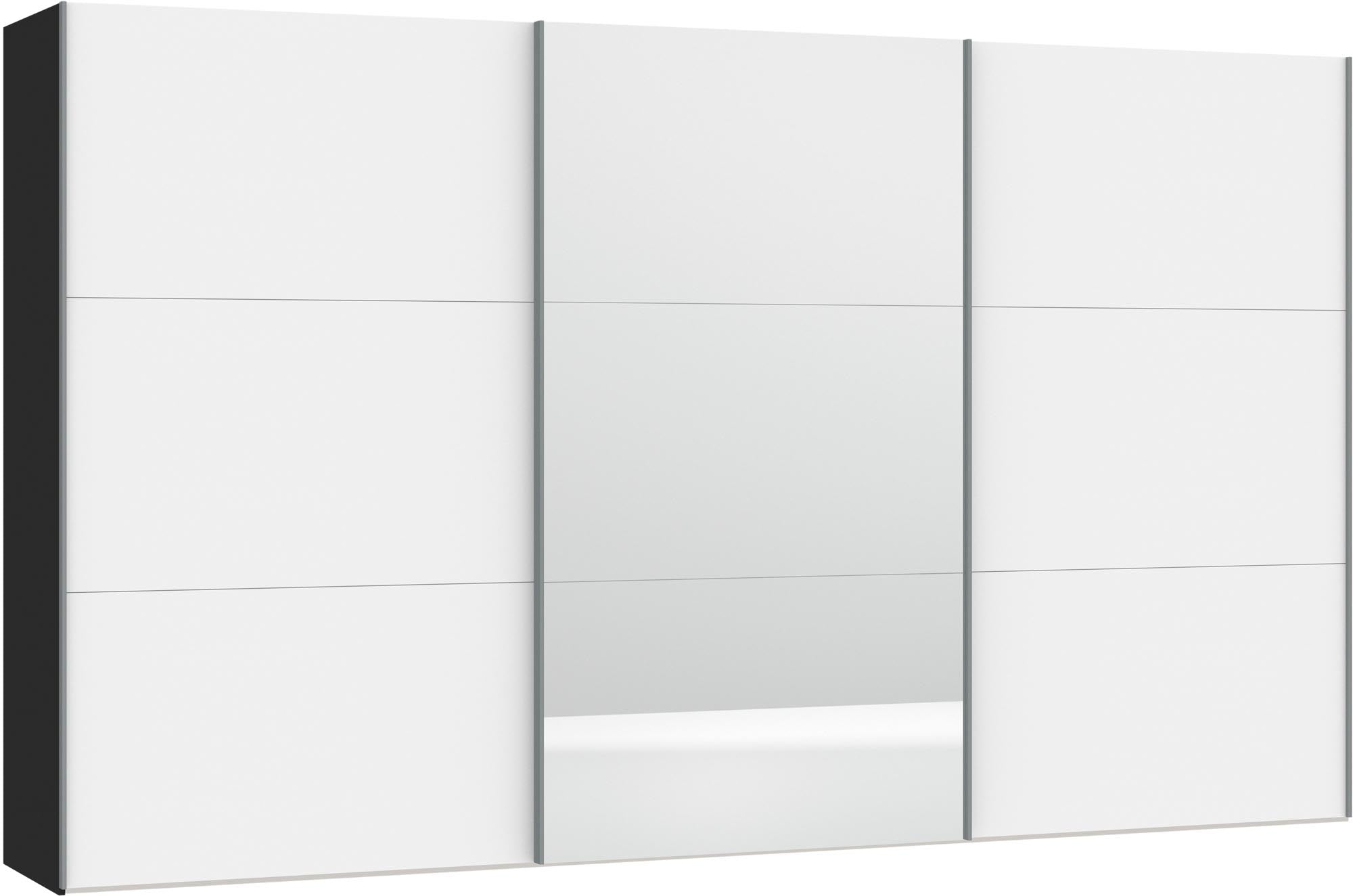 Sliding door wardrobe XXXL Premiumweiss/Mirror