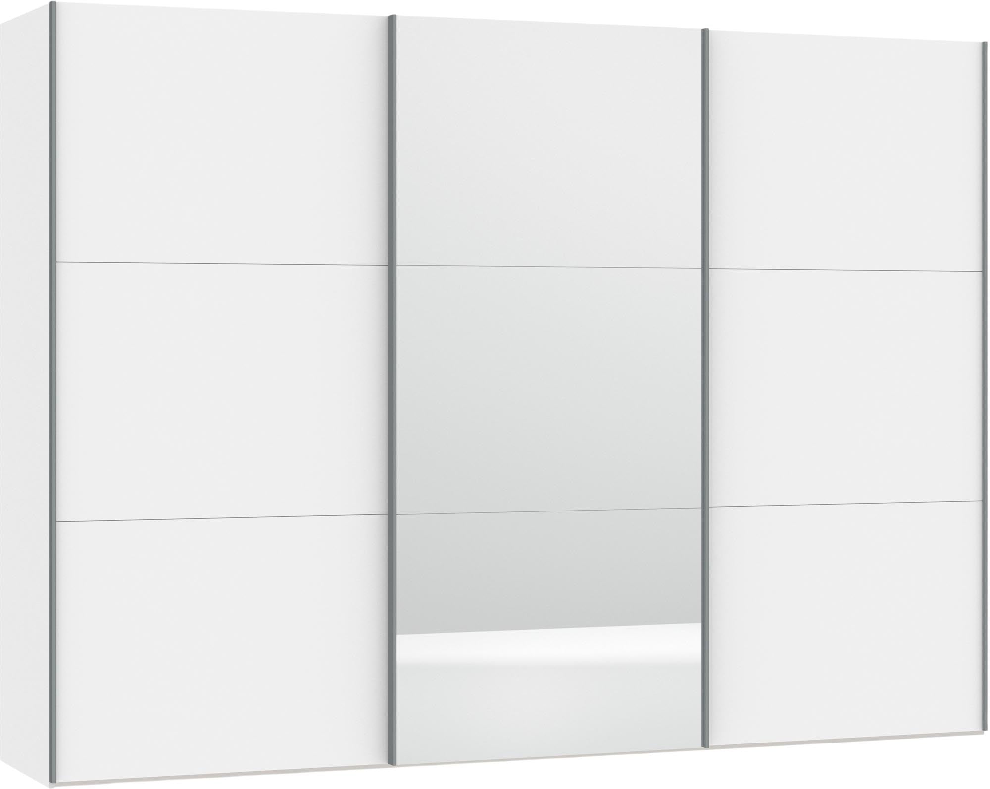Eleganter Jutzler Schrank: Weiss mit Spiegel, stilvoll und geräumig.