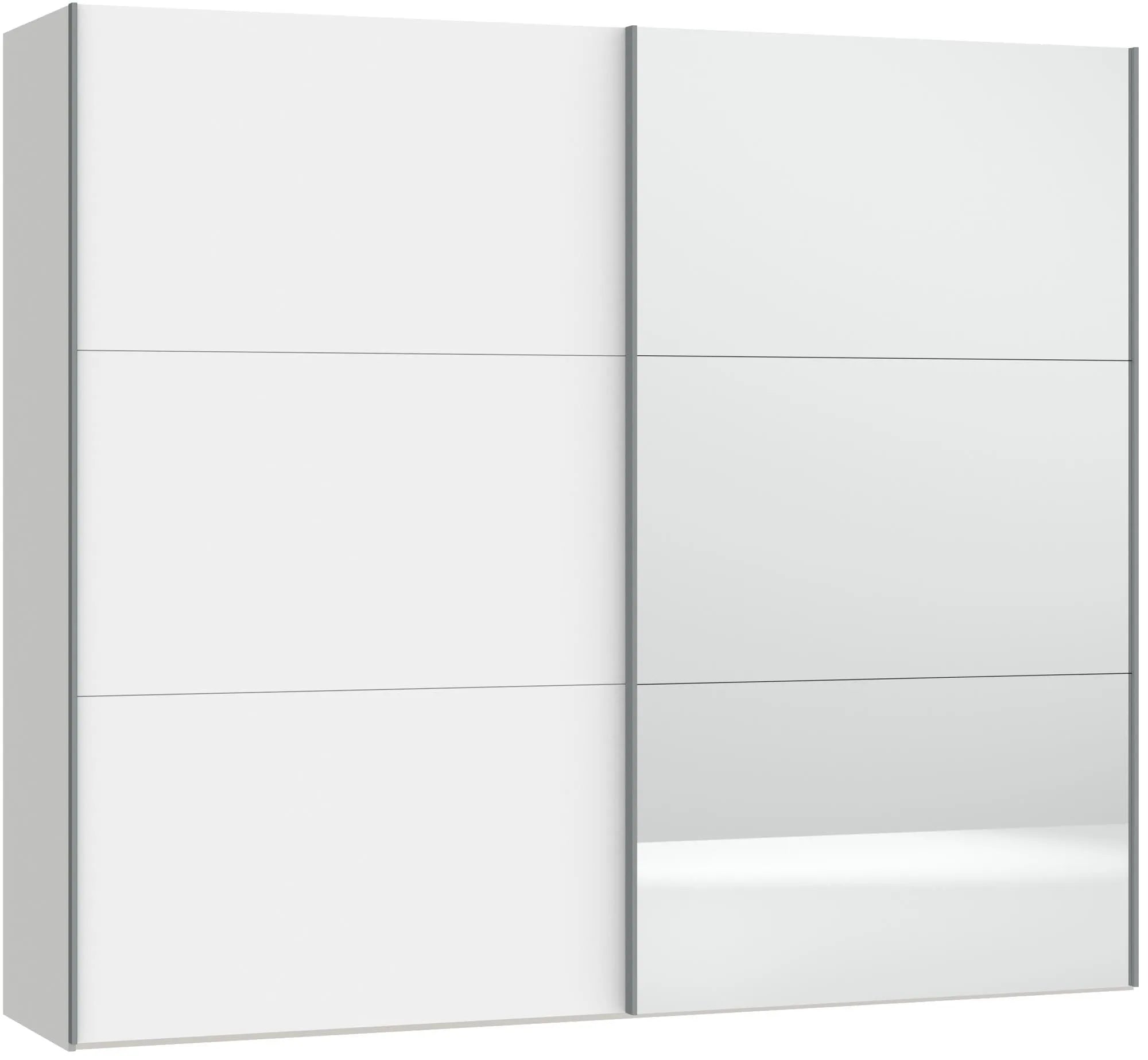 Stilvoller Jutzler Schrank in Weiß mit Spiegel für modernes Wohnen.