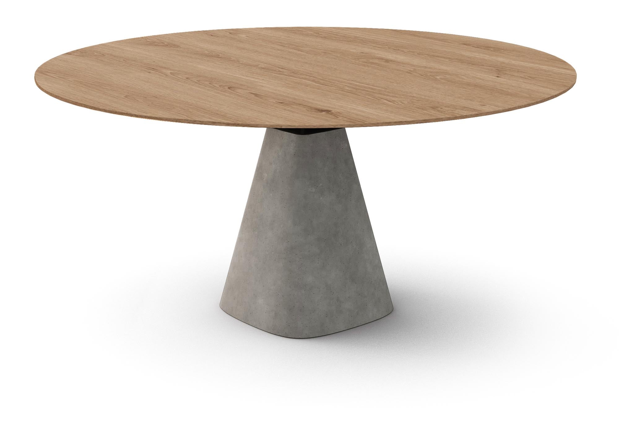 Stilvoller runder Esstisch Bridge Round in Creme von Mobimex – ideal für moderne Esszimmer und gesellige Runden.
