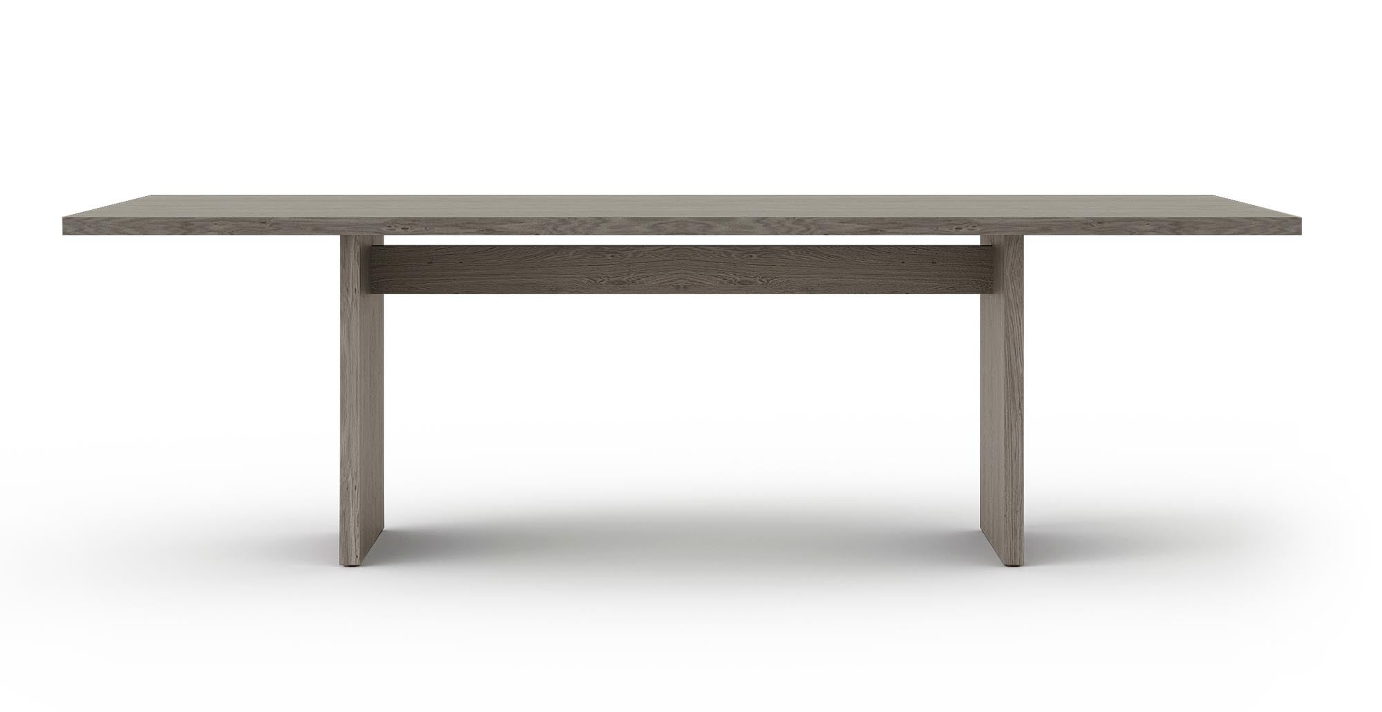 Eleganter Mobimex Flank Tisch mit verstecktem Kabelsystem.