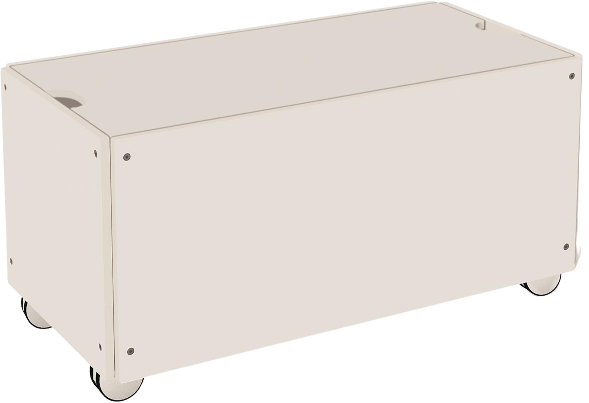 Stilvoller Bettkasten mit Deckel für cleveren Stauraum im Schlafzimmer.