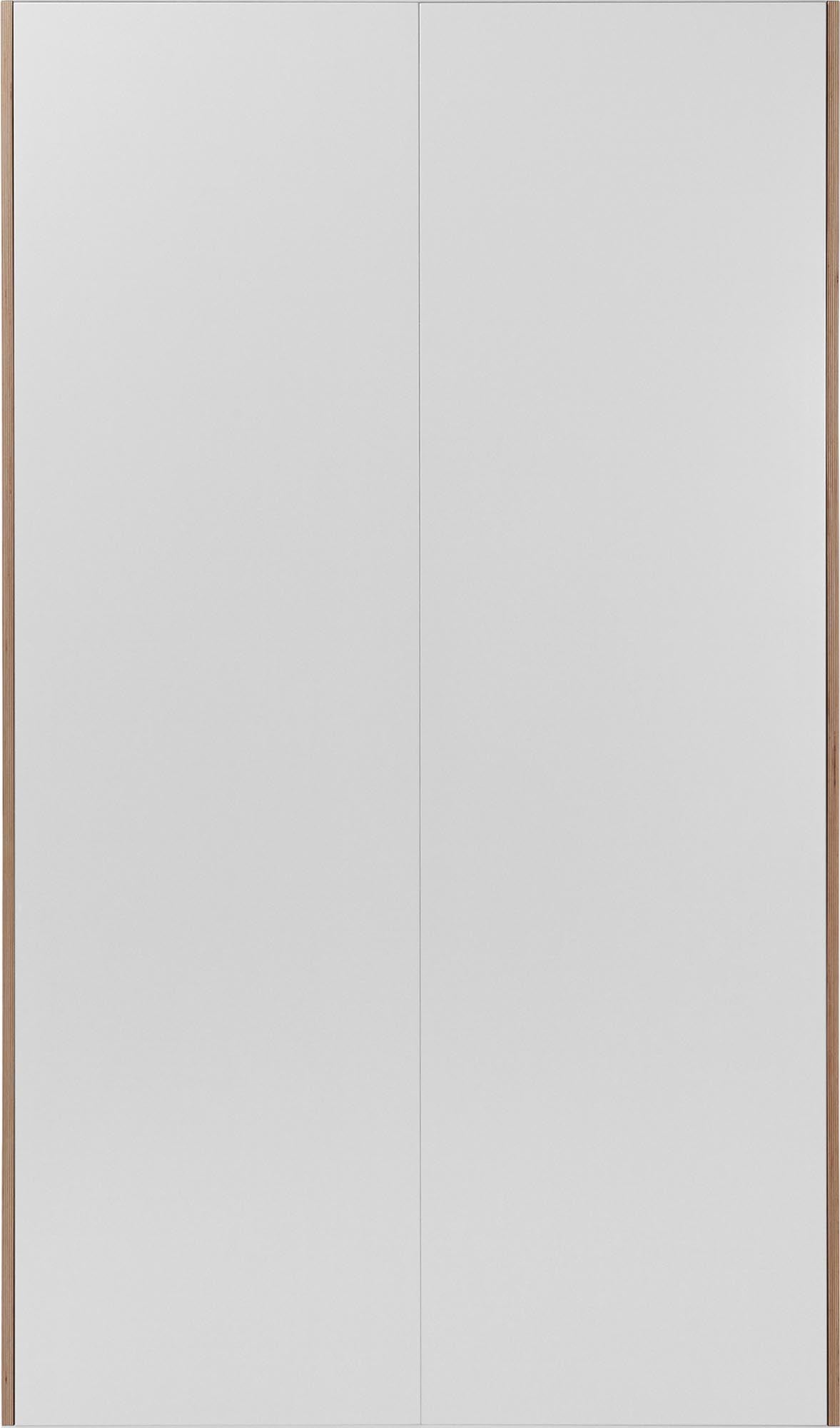FLAI Kleiderschrank 2-türig Ausstattung 3 in Weiss präsentiert im Onlineshop von KAQTU Design AG. Drehtürenschrank ist von Müller Möbelwerkstätten
