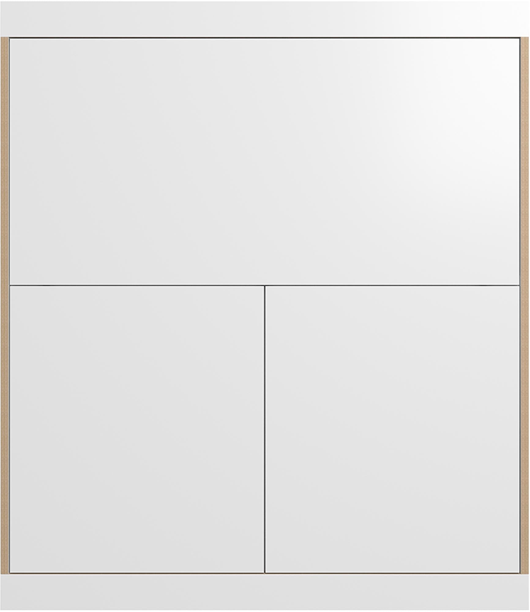 FLAI Home-Office: Flexibler Sekretär mit Stauraum, Push-to-open, Beleuchtung, ideal für Technik und Arbeitsmaterial.